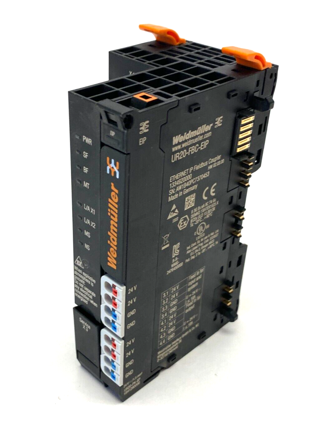 Weidmüller 1334920000 Remote I/O Fieldbus Coupler UR20-FBC-EIP NO END PLATE - Maverick Industrial Sales