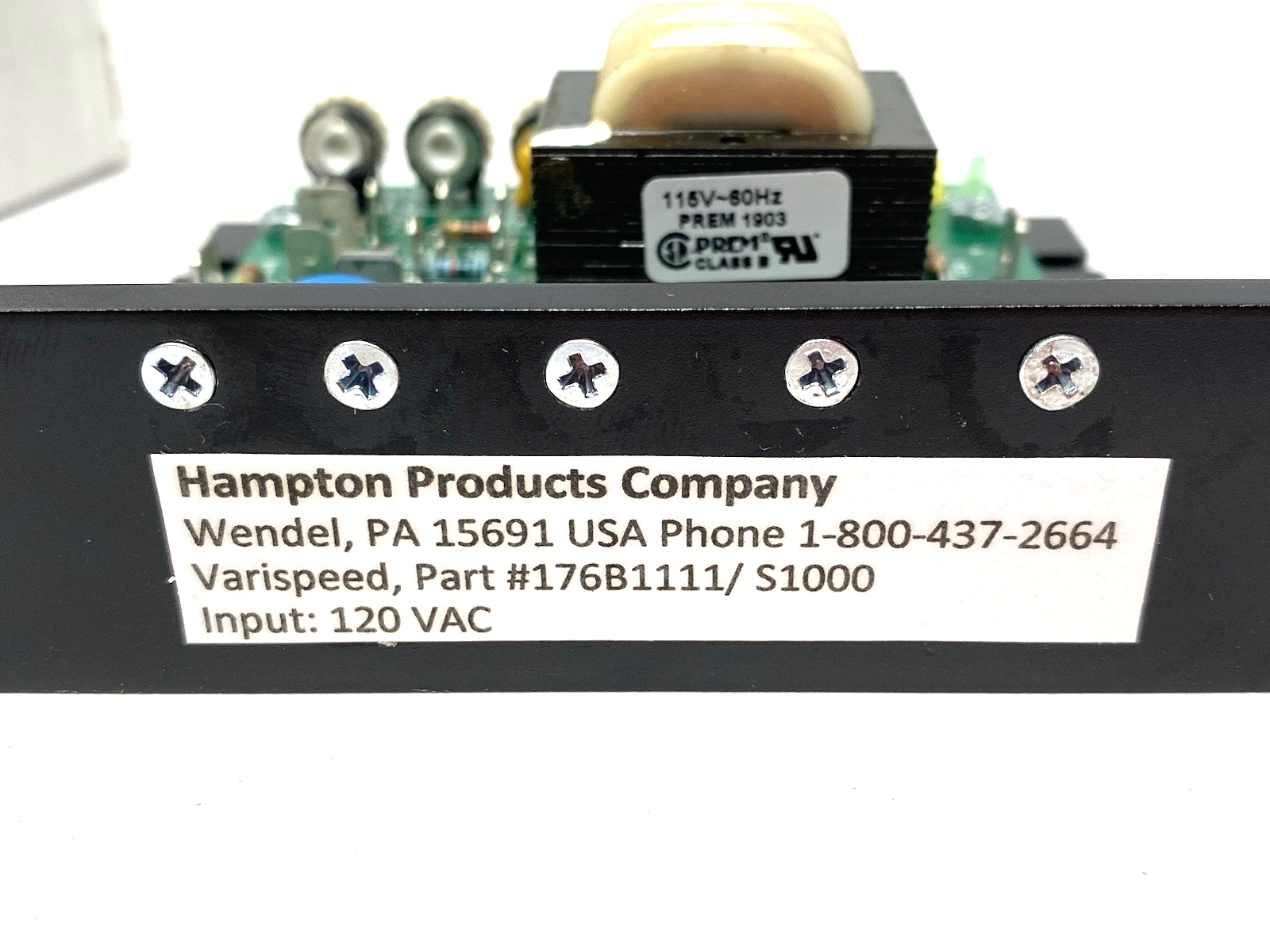 Hampton Products 176B1111 Vari Speed® S1000 Series DC Motor Speed Control Unit - Maverick Industrial Sales