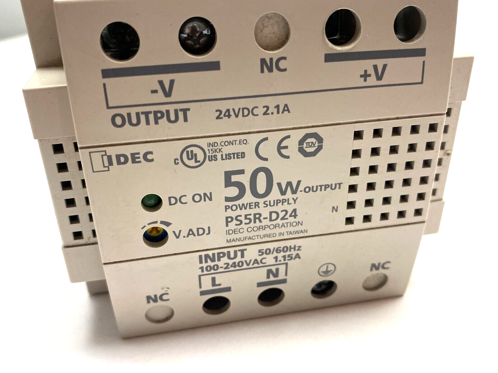 IDEC PS5R-D24 Power Supply AC-DC 24V 2.1A 85-264V DIN Rail Mount - Maverick Industrial Sales