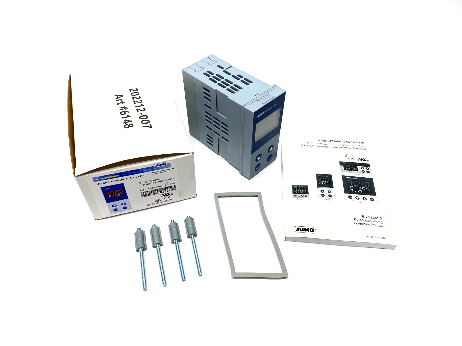 JUMO 703042/181-140-25/000 dTRON Compact Controller 2-Logic Inputs 308H - Maverick Industrial Sales