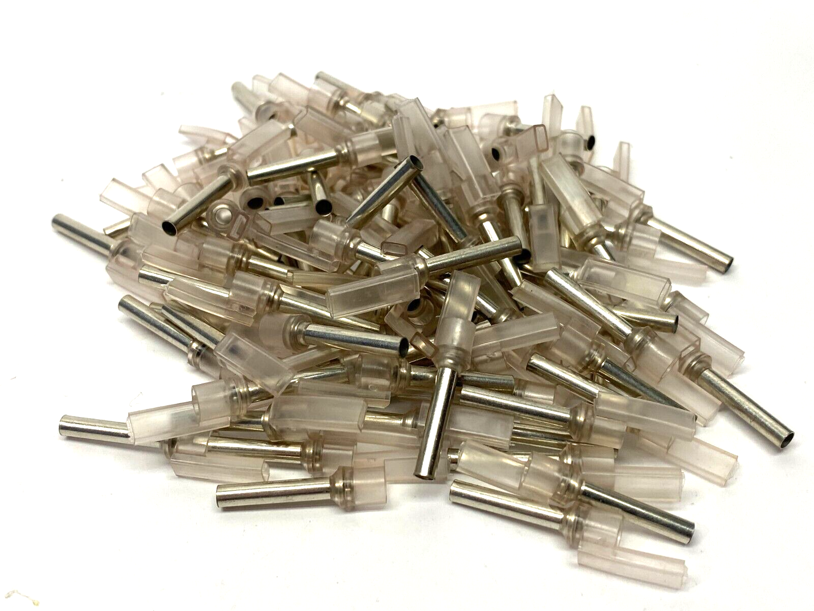Grafoplast 711/40 17mm Spark Crimp-On Pins for Cable O.D. 4mm OPEN BOX OF 100 - Maverick Industrial Sales