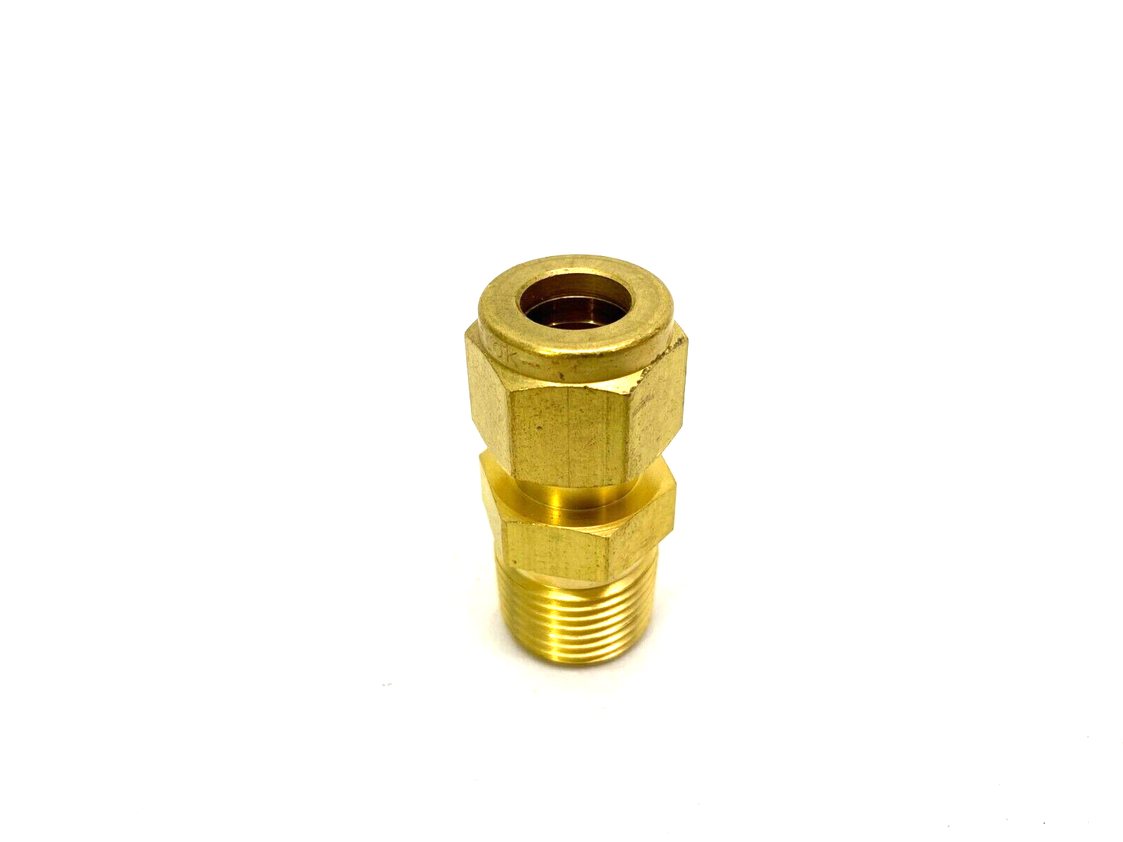 Swagelok B-600-1-6 Brass Straight Compression Fitting 3/8" Tube to 3/8" NPT - Maverick Industrial Sales