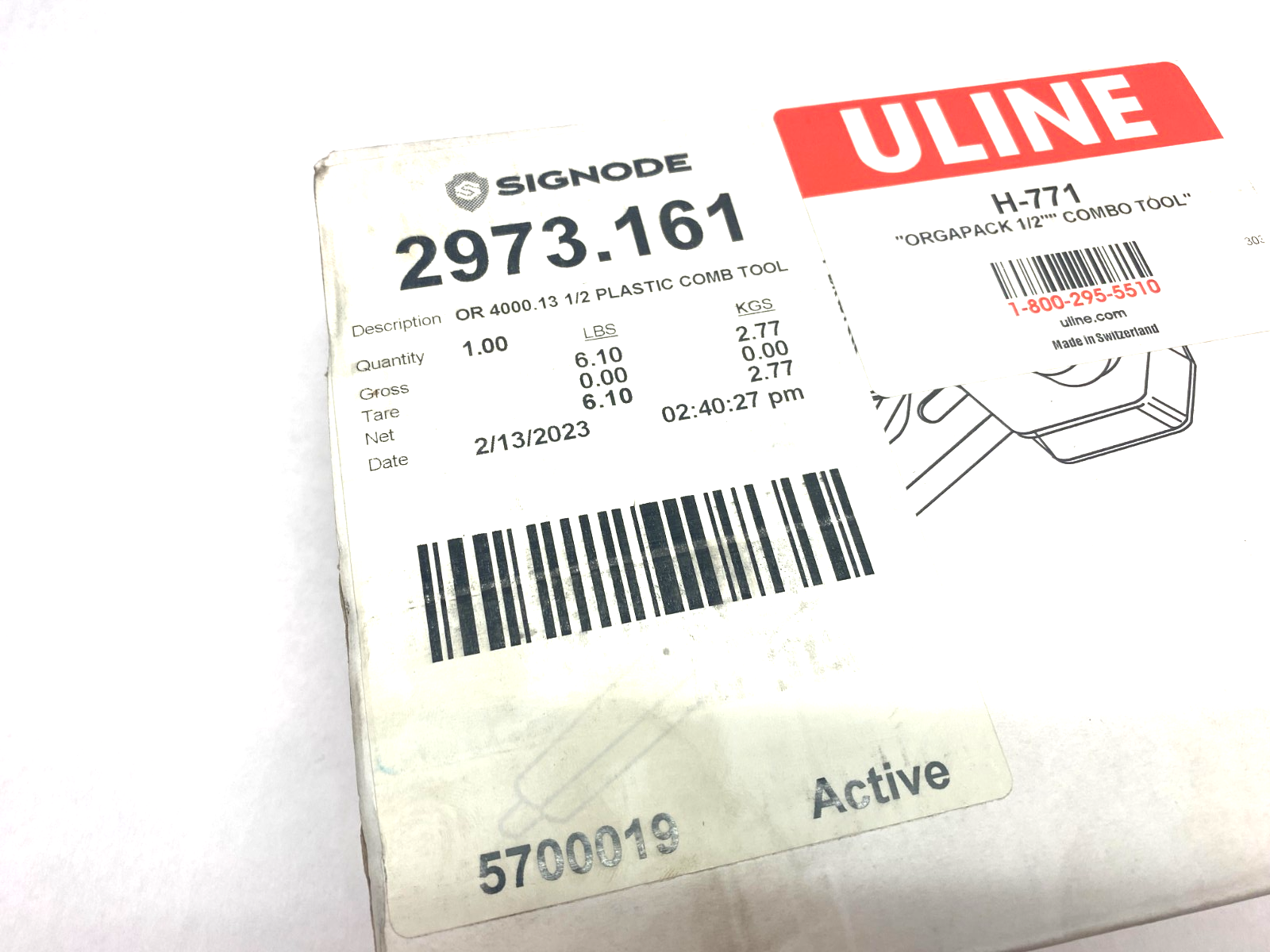 Signode 2973.161 ULine H-771 Orgapack 1/2" Poly Combination Tool OR-4000.13 - Maverick Industrial Sales