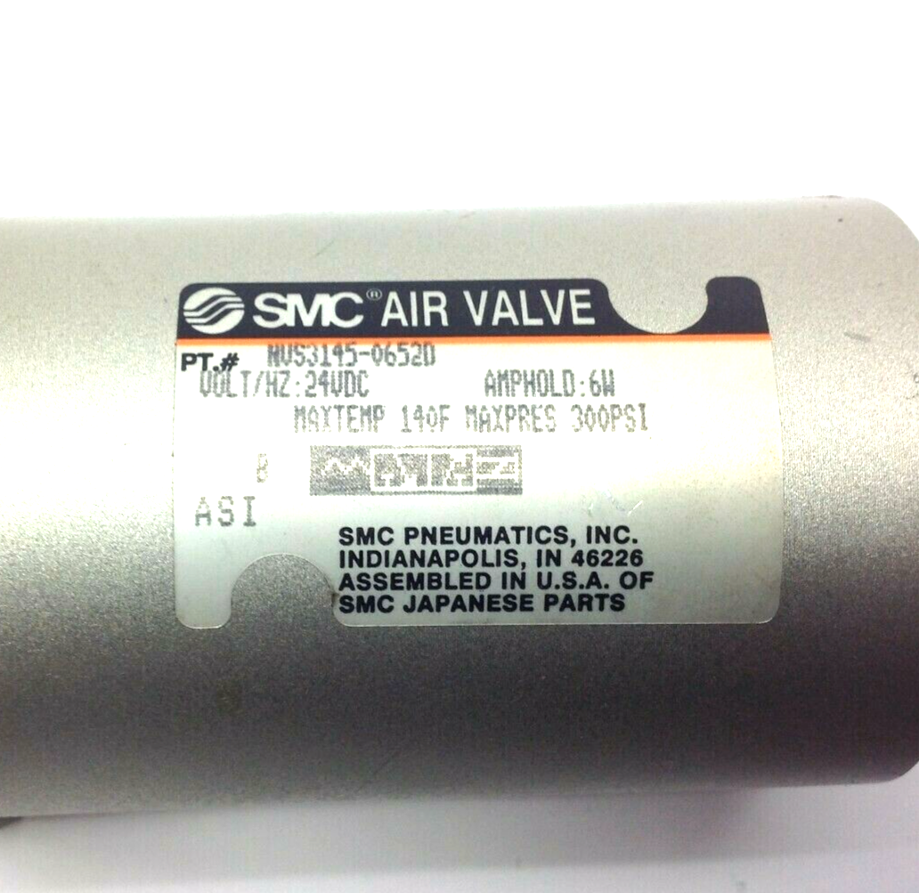 SMC NVS3145-0652D Solenoid Valve 24VDC 6W 300psi MISSING BASE MANIFOLD - Maverick Industrial Sales