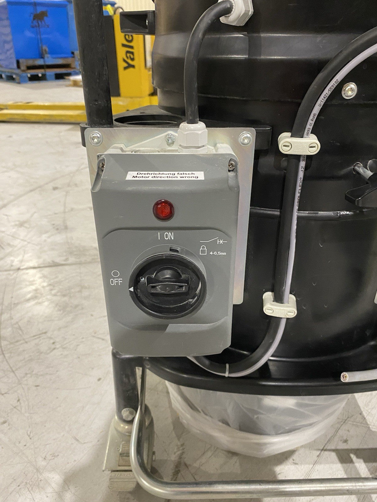 DS 1221-LS M | Ruwac Continuous Duty Industrial HEPA Vacuum 3HP 180CFM, Quiet Op. - Used - Maverick Industrial Sales