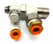 SMC ASP430F-U02-07-X352 Speed Control w/ Check Valve, 1/4" Tube to 1/4" G Thread - Maverick Industrial Sales