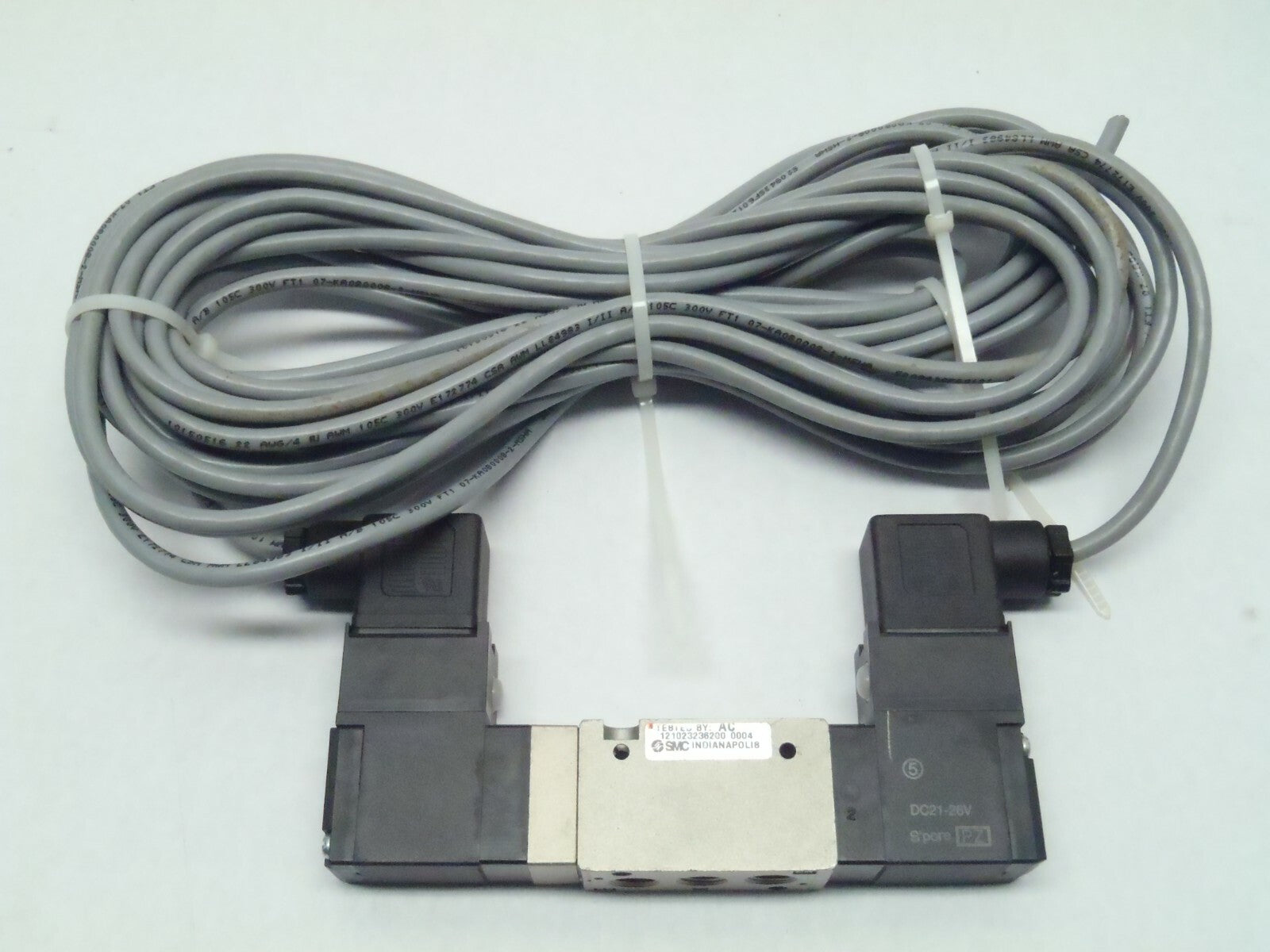 SMC NVFS1220-5DZ-01T Dual Solenoid Valve Pre-Wired - Maverick Industrial Sales