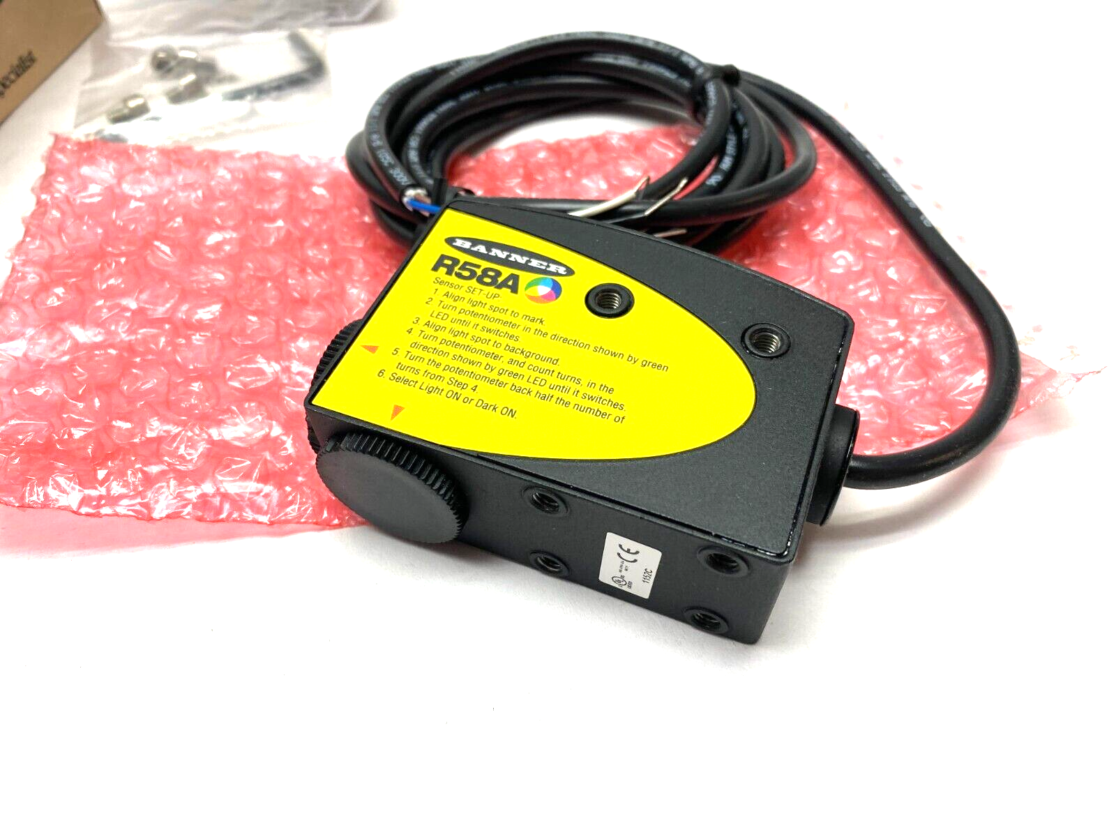 Banner R58ACG2 Registration Mark Sensor Green Perpendicular Beam 10221 - Maverick Industrial Sales