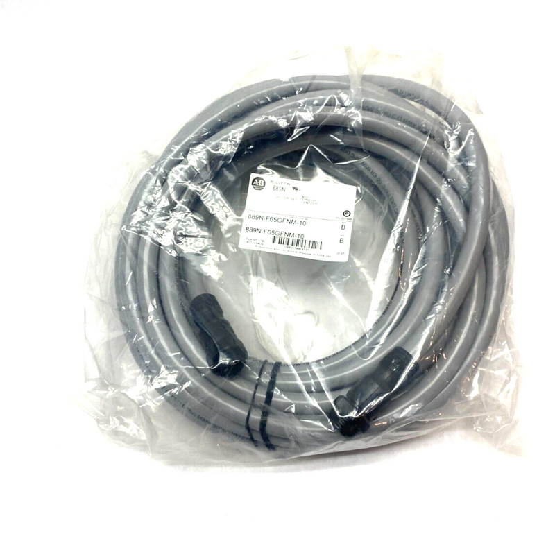 Allen Bradley 889N-F65GFNM-10 Ser. B Mini Cable M to F Straight 5-Pin 10m Length - Maverick Industrial Sales