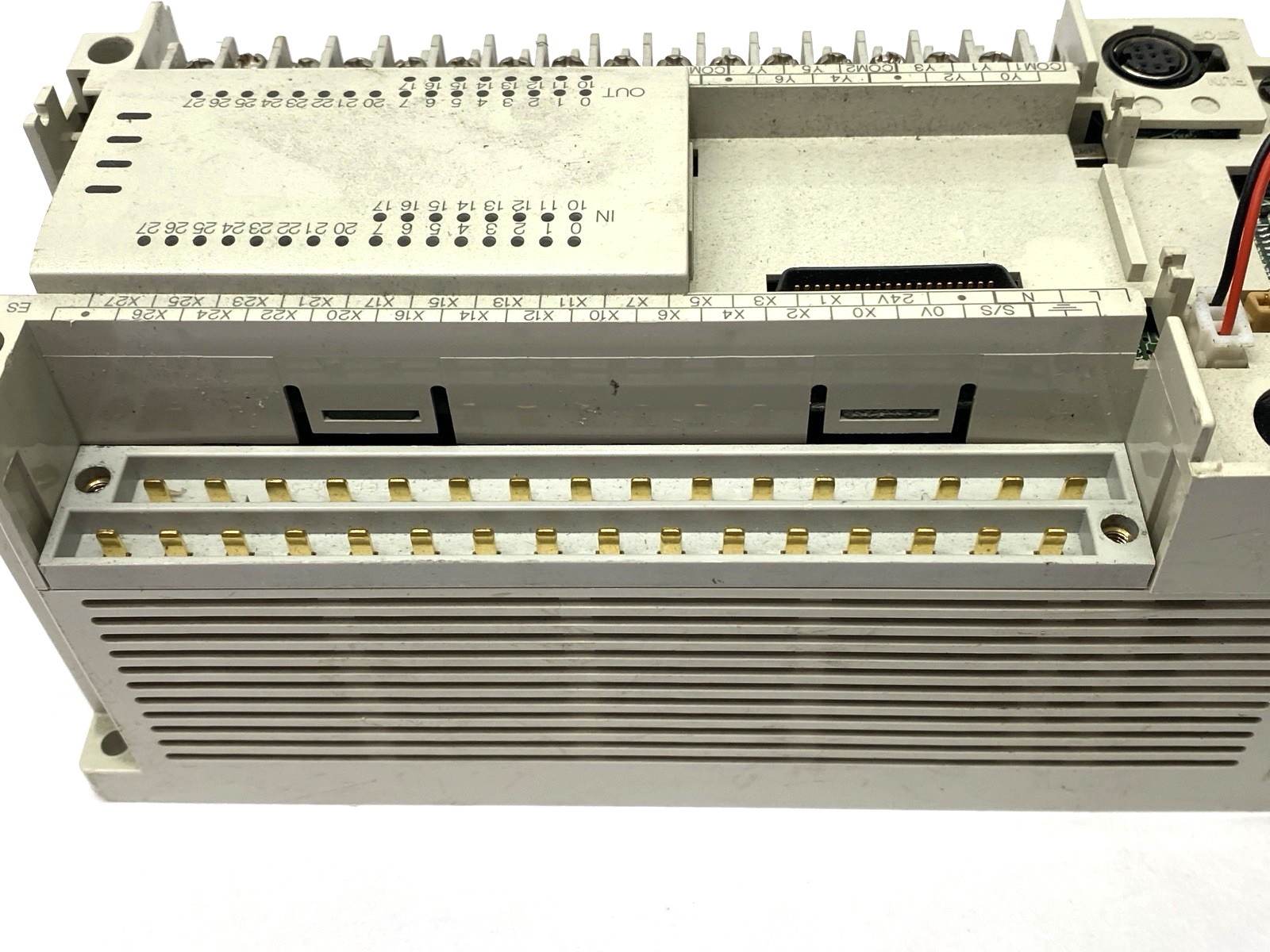 FX2N-48MR-ES/UL | Mitsubishi MELSEC Digital Input Output Module MISSING COVERS - Used - Maverick Industrial Sales