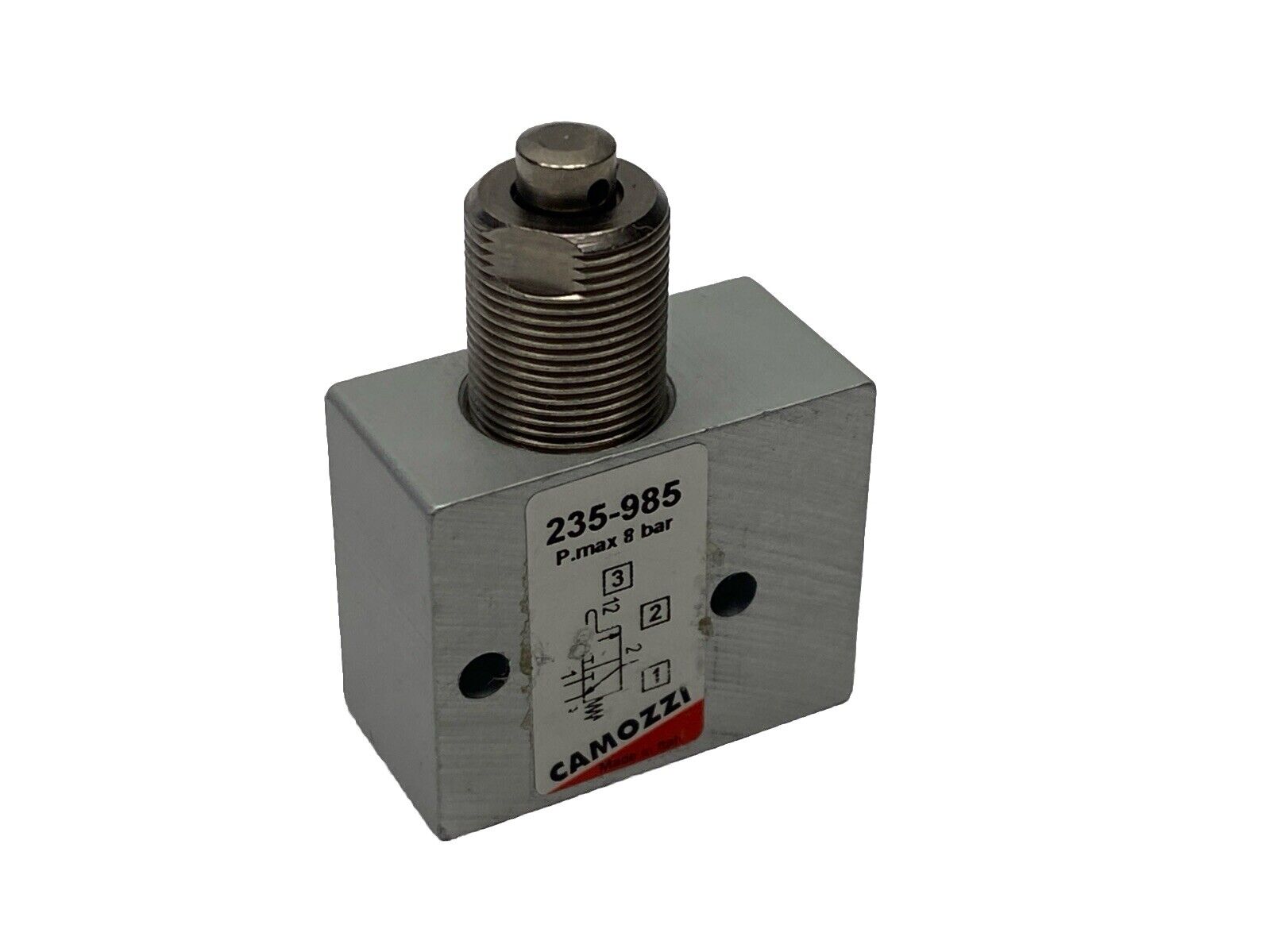 Camozzi 235-985 Mini-Valves Mechanical Valve 8 Bar - Maverick Industrial Sales