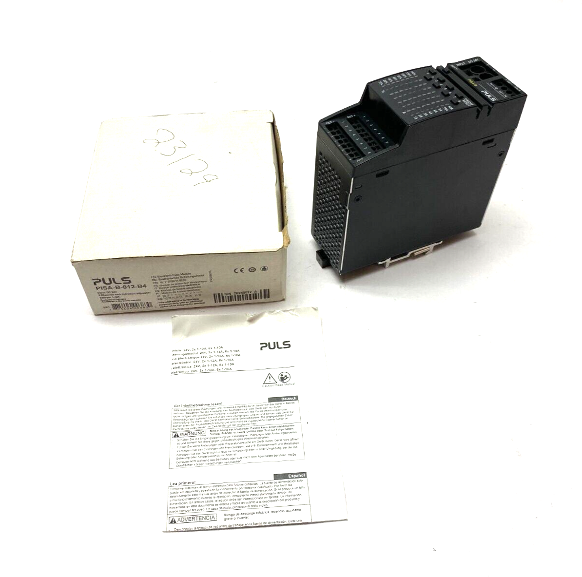 Puls PISA-B-812-B4 Protection Module Electronic Circuit Breaker 8-Channel 24VDC - Maverick Industrial Sales