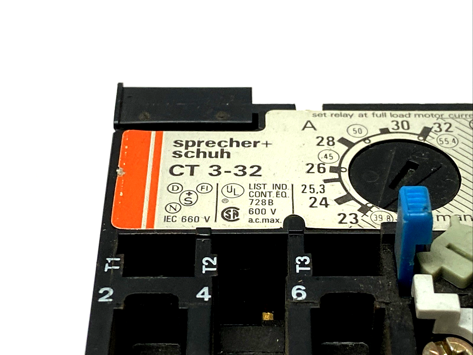 Sprecher+Schuh CT3-32 Thermal Overload Relay 3-Pole 23-32A - Maverick Industrial Sales