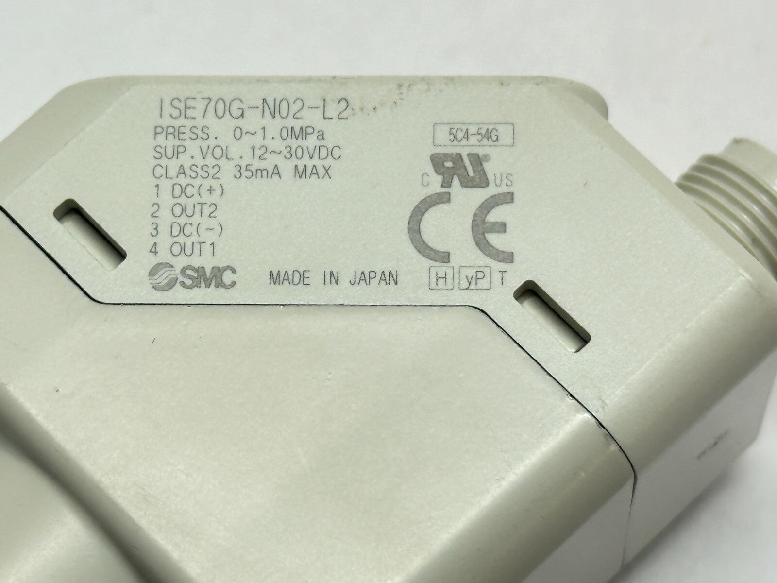 SMC ISE70G-N02-L2 Digital Display Pressure Switch 35mA 12-30VDC - Maverick Industrial Sales