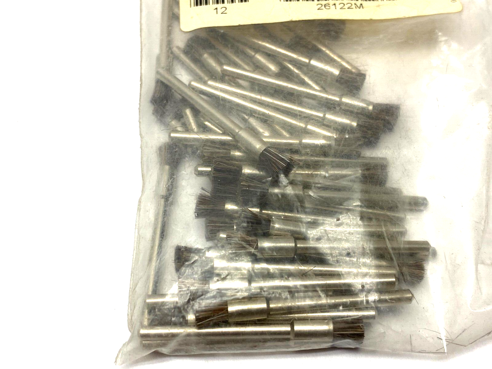 Weiler 26122 3/16" Miniature End Brush Soft Hair Fill 1/8" Stem PKG OF 40 - Maverick Industrial Sales