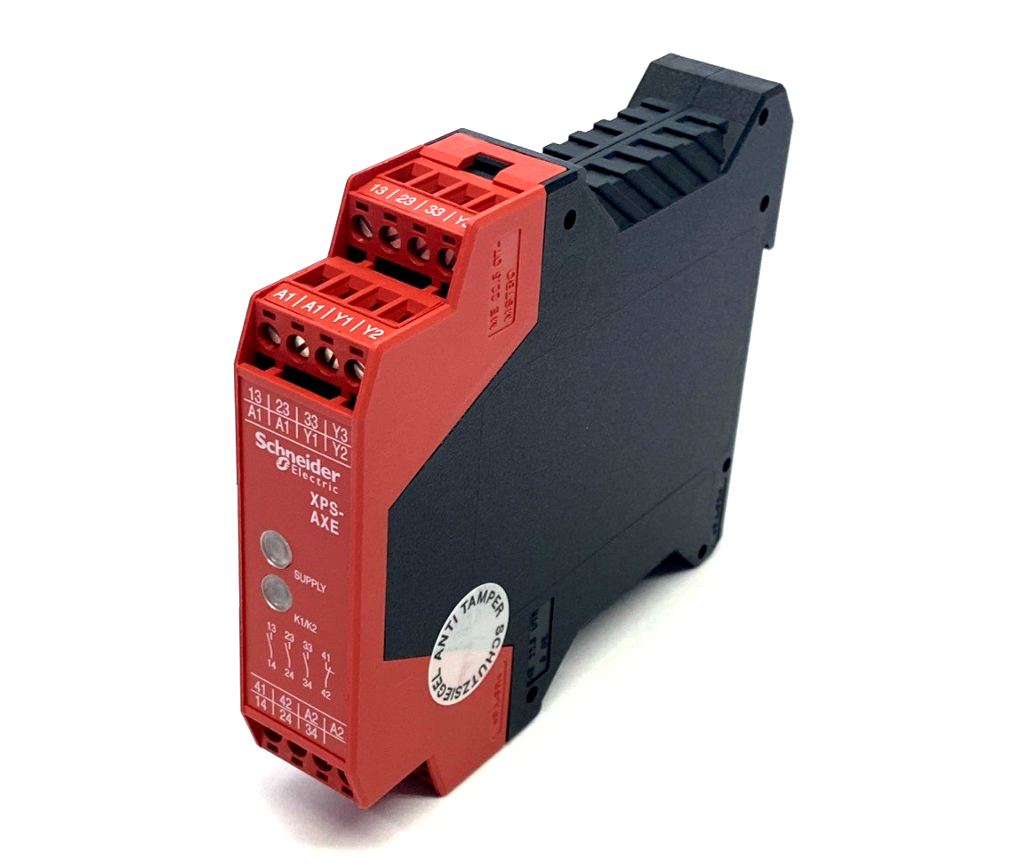 Schneider Electric XPSAXE5120P Stop And Switch Monitoring Safety Module 24V - Maverick Industrial Sales