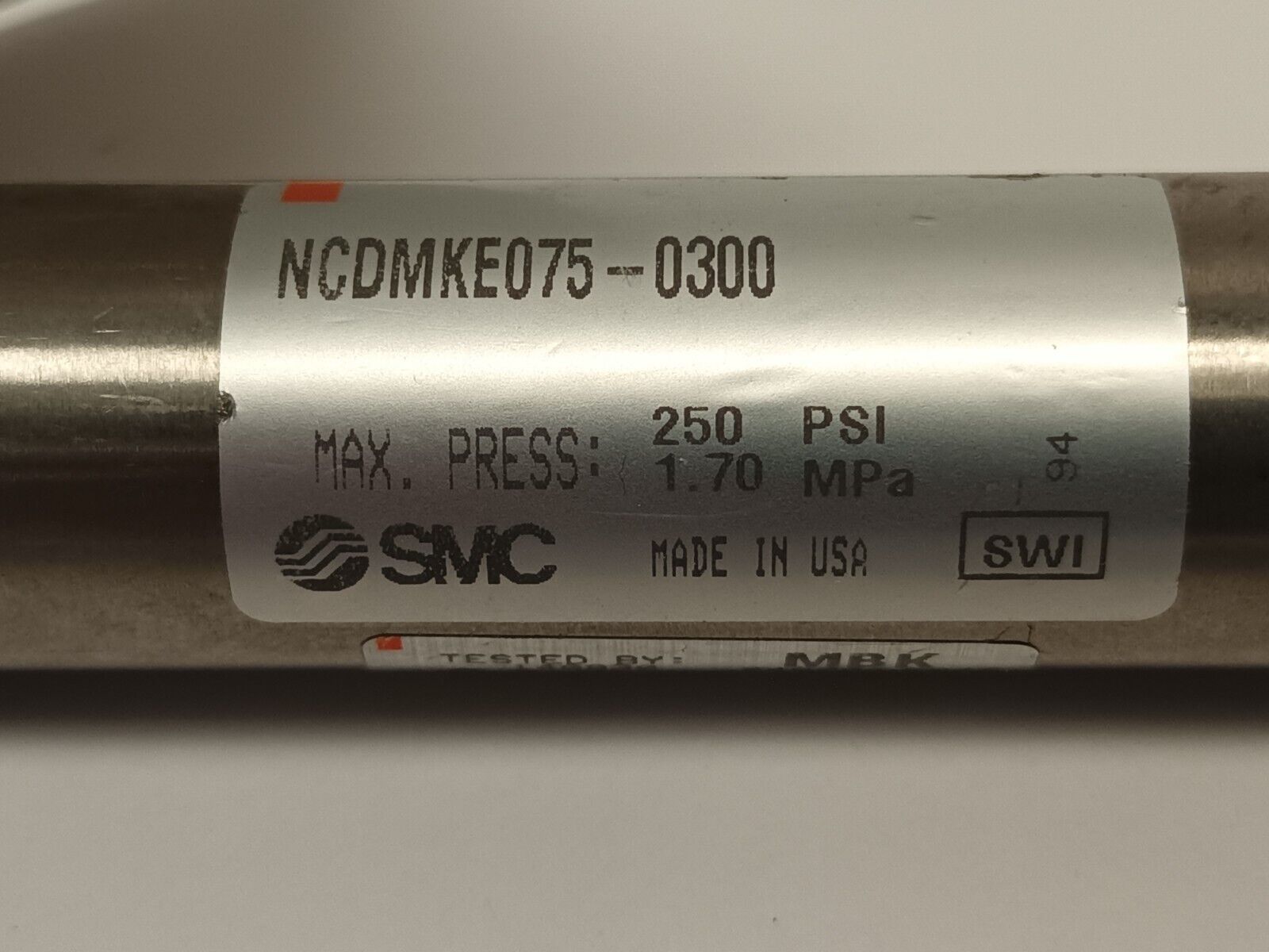 SMC NCDMKE075-0300 Round Body Pneumatic Cylinder 3/4" Bore 3" Stroke - Maverick Industrial Sales