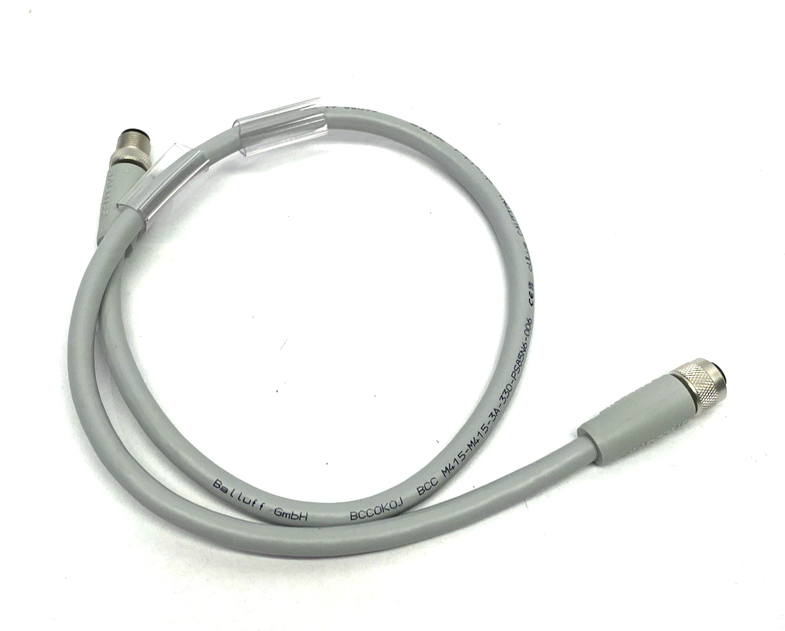 Balluff BCC0K0J Fieldbus Cable A-Coded M12 M/F BCC M415-M415-3A-330-PS85N6-006 - Maverick Industrial Sales