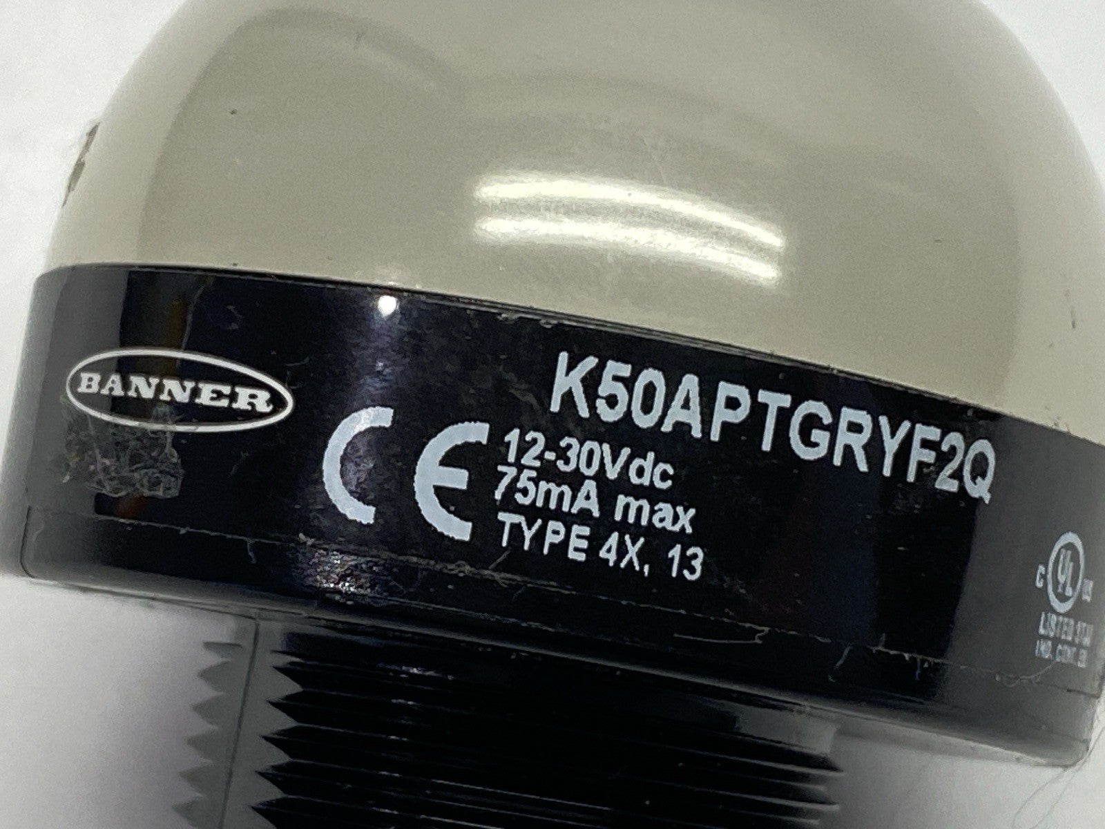 Banner K50APTGRYF2Q EZ-LIGHT 3-Input Color Touch Sensor 8-Pin 26505 MISSING NUT - Maverick Industrial Sales