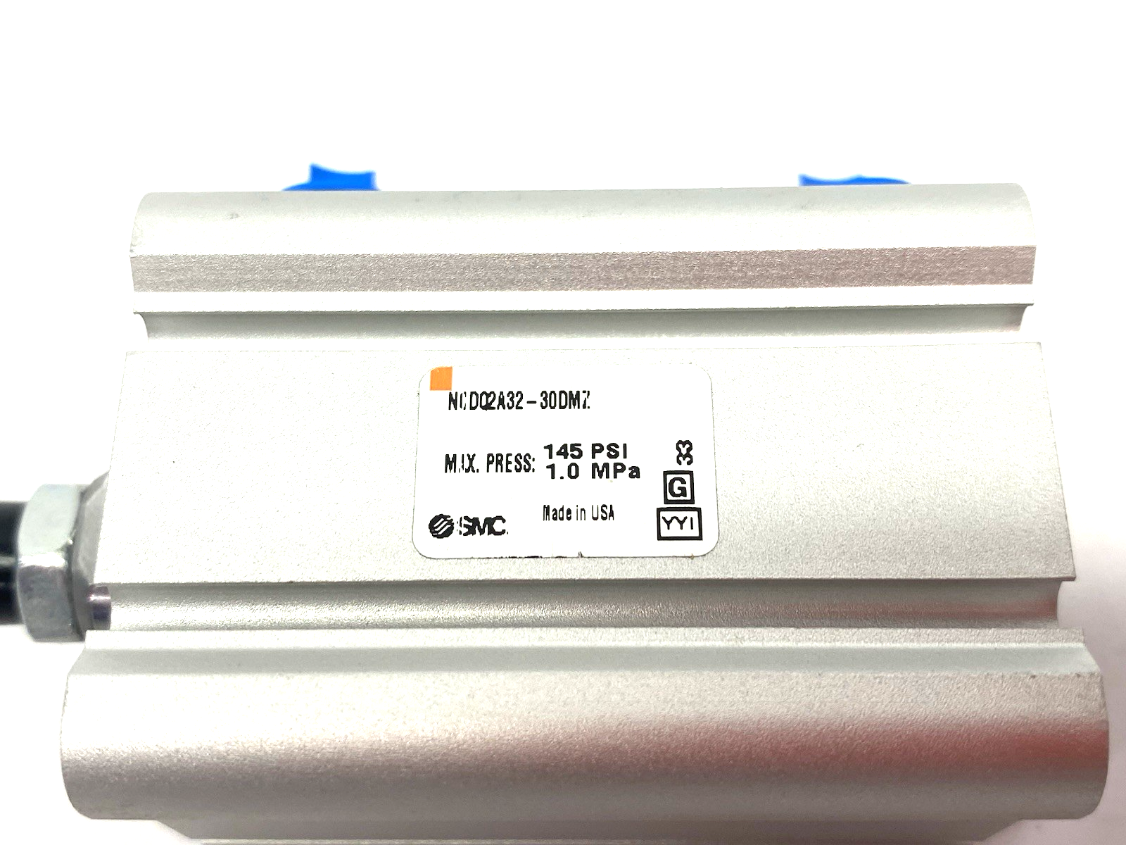 SMC NCDQ2A32-30DMZ Compact Pneumatic Cylinder, 32mm Bore, 30mm Stroke - Maverick Industrial Sales