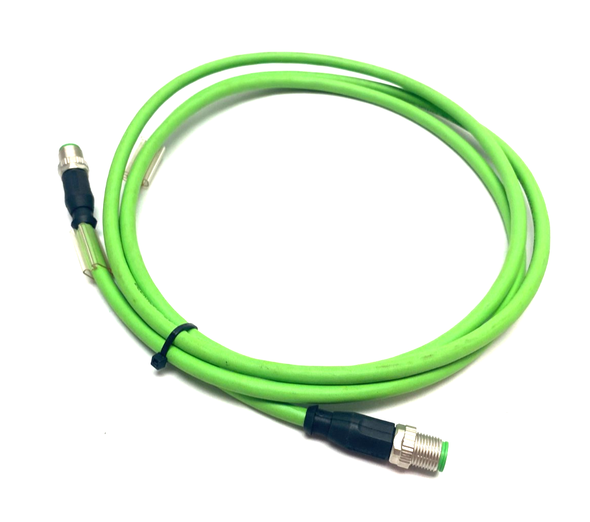 Beckhoff ZK1090-6161-0020 Double Ended EtherCAT Cable M12 4-Pin 2m Length 042269 - Maverick Industrial Sales