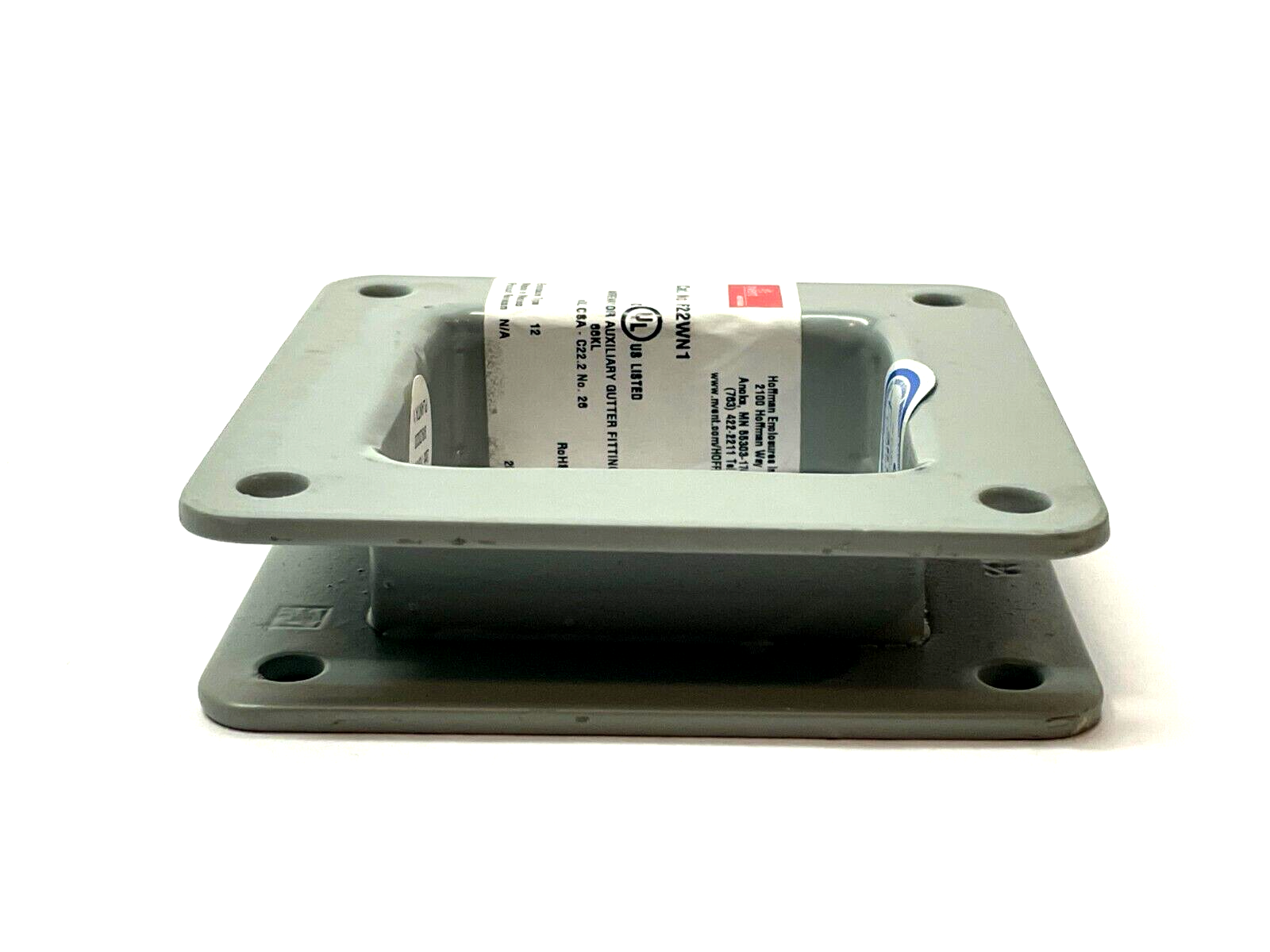 Hoffman F22WN1 Nipple Feed Through Wire-Way 2.50 x 2.50 x 1 - Maverick Industrial Sales