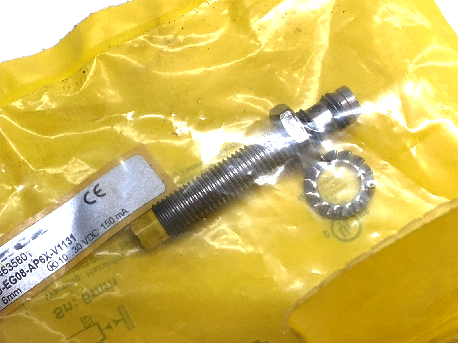 NI6U-EG08-AP6X-V1131 | Turck Inductive Sensor M8 6mm PNP NO IP68 MISSING NUT - Used - Maverick Industrial Sales