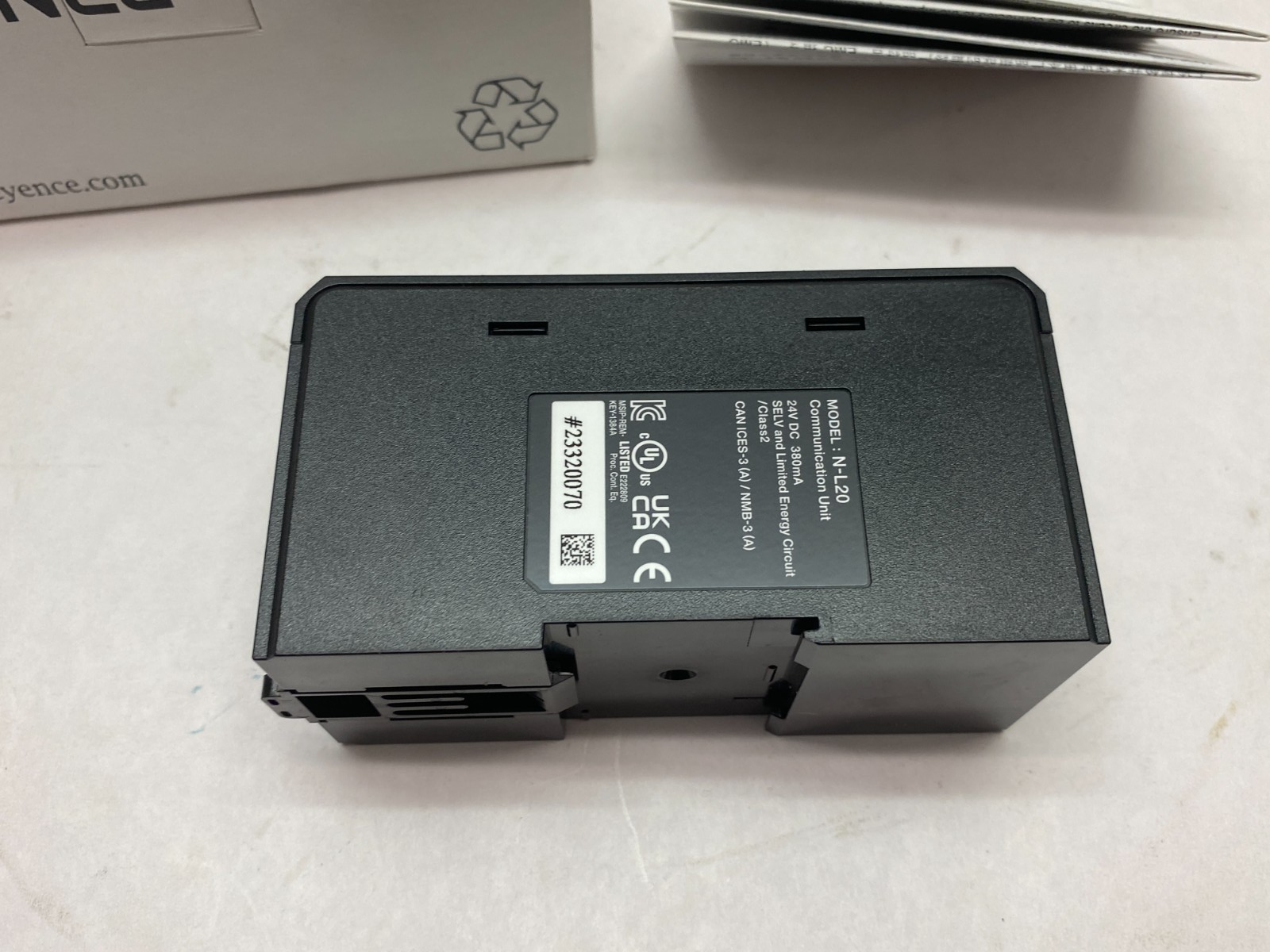 Keyence N-L20 Ethernet Communication Connection Unit 11-Point Display 24VDC - Maverick Industrial Sales