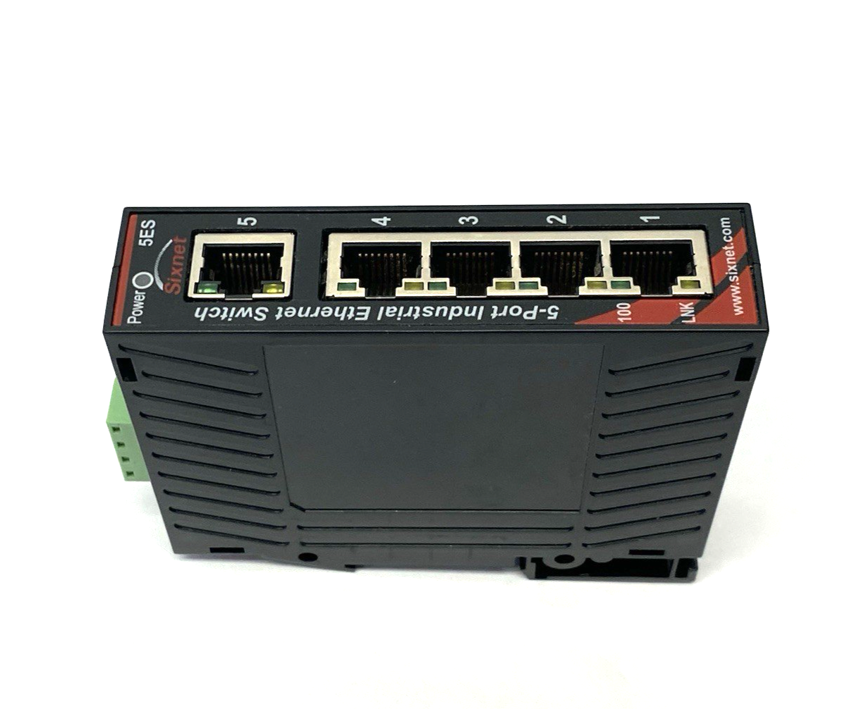 SL-5ES-1 | HMS Networks Sixnet® Unmanaged 5-port Industrial Ethernet Switch - Used - Maverick Industrial Sales