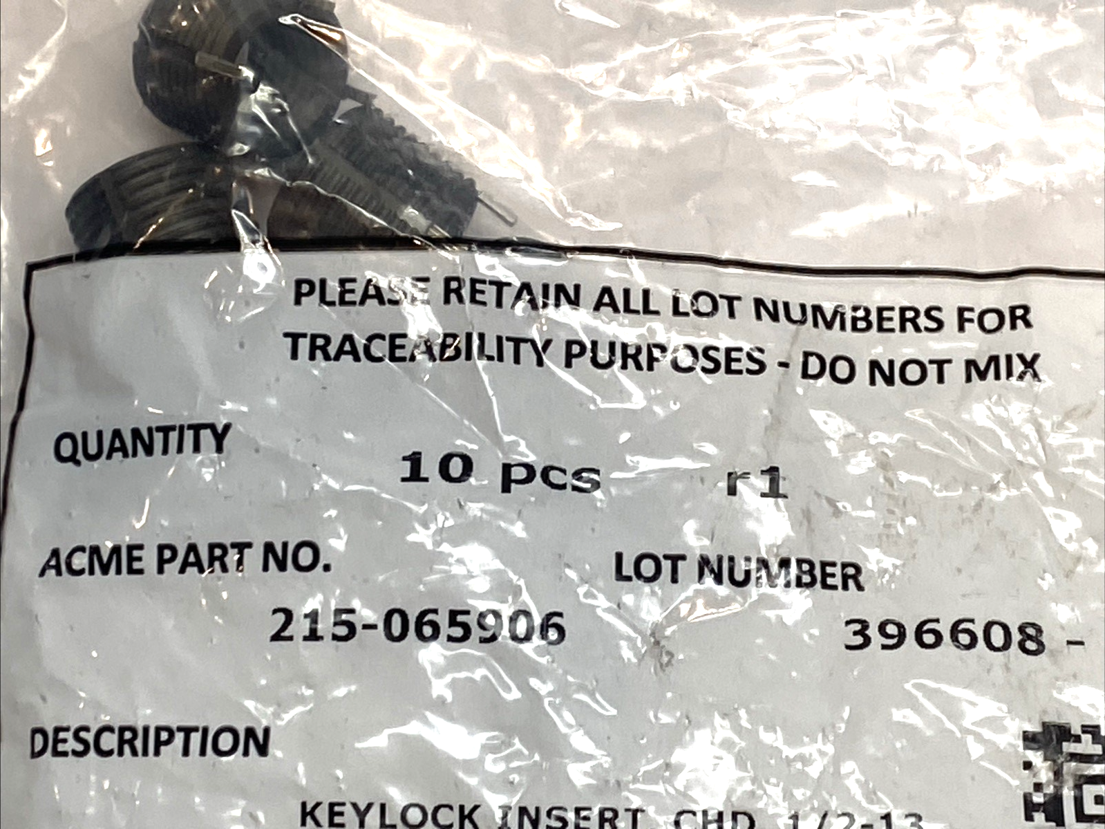 215-065906 | ACME Keylocking Threaded Insert 1/2-13 ID 3/4-16 OD PKG OF 10 - New - Maverick Industrial Sales