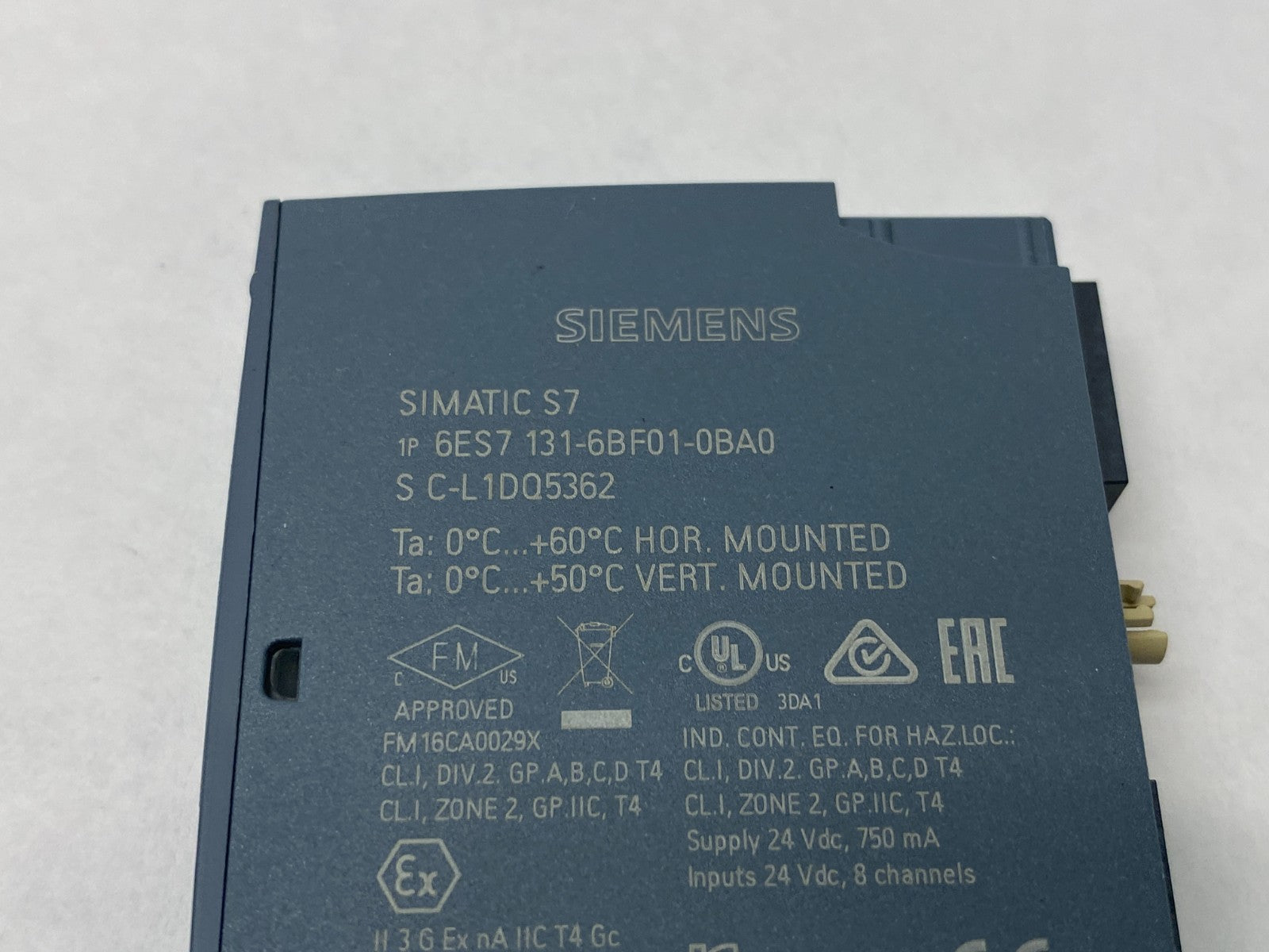 Siemens 6ES7 131-6BF01-0BA0 SIMATIC ET 200SP Digital Input Module DI 8x24VDC ST - Maverick Industrial Sales
