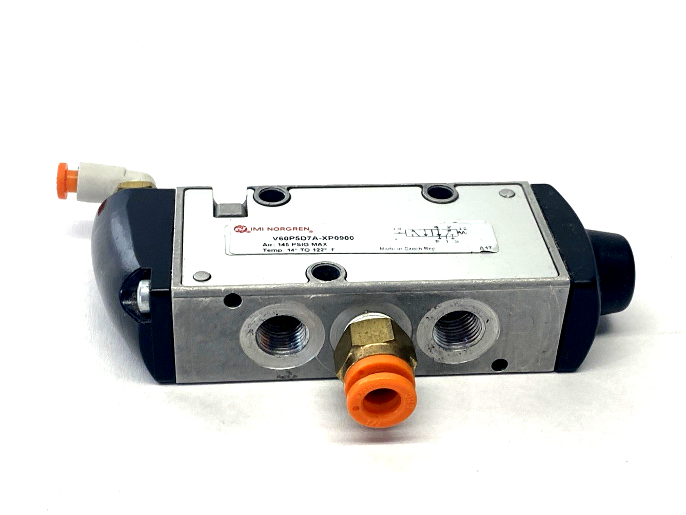 IMI Norgren V60P5D7A-XP0900 5/2 Air Actuated Spring Return Valve, 1/8" NPT - Maverick Industrial Sales