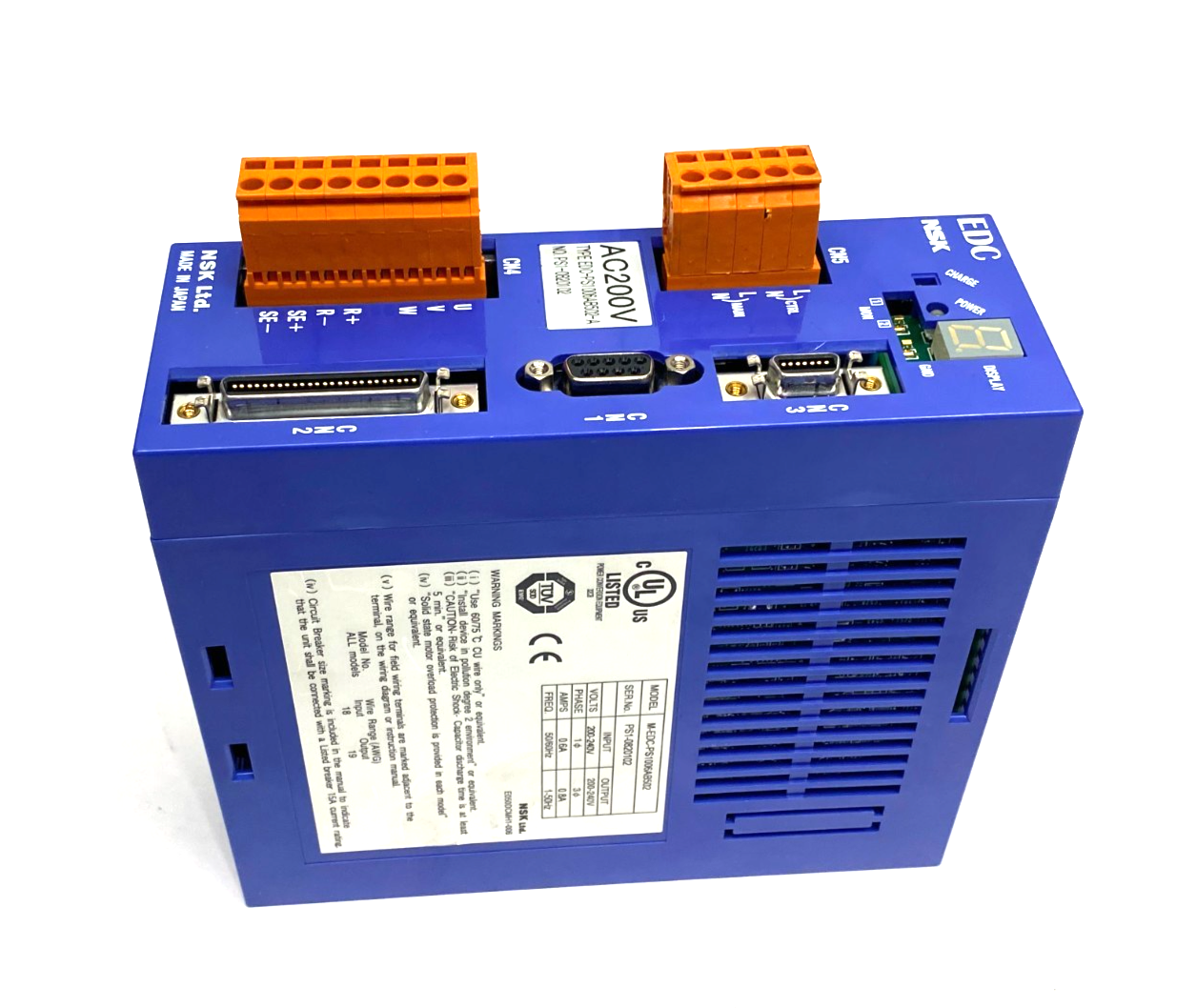 NSK M-EDC-PS1006AB502 Servo Drive 200-240V 1Ph Input, 200-240V 3Ph Output - Maverick Industrial Sales