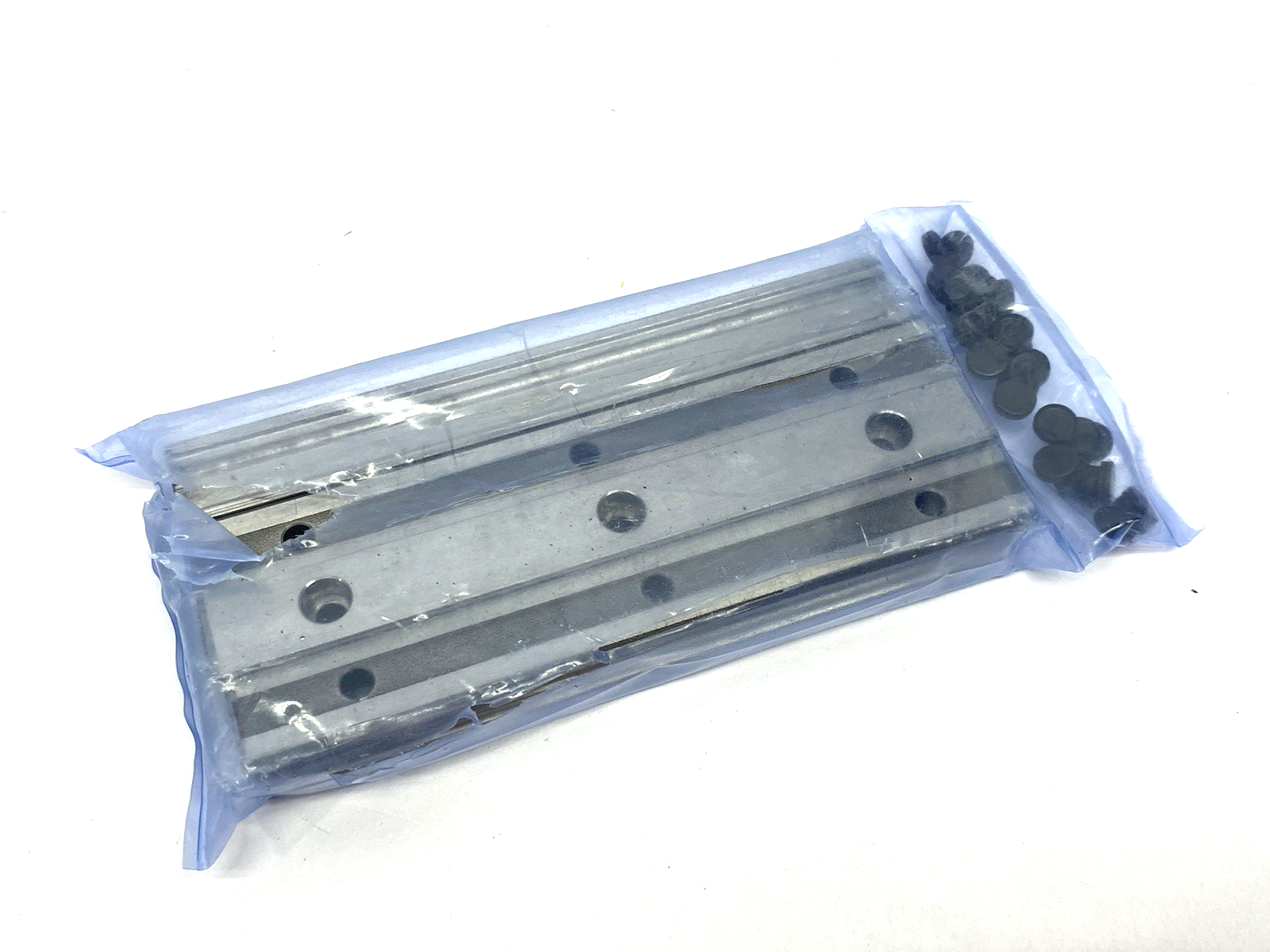 R160580431 | Bosch Rexroth Ball Runner Guide Rail PKG OF 4 w/ Caps - New - Maverick Industrial Sales
