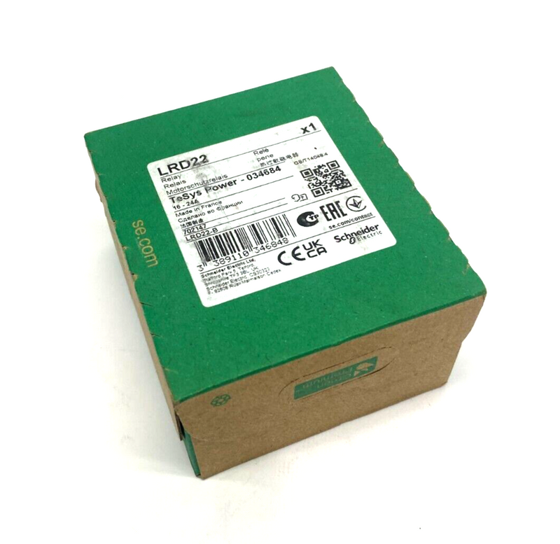 Schneider Electric LRD22 Thermal Overload Relay TeSys-034684 BLACK MODEL - Maverick Industrial Sales