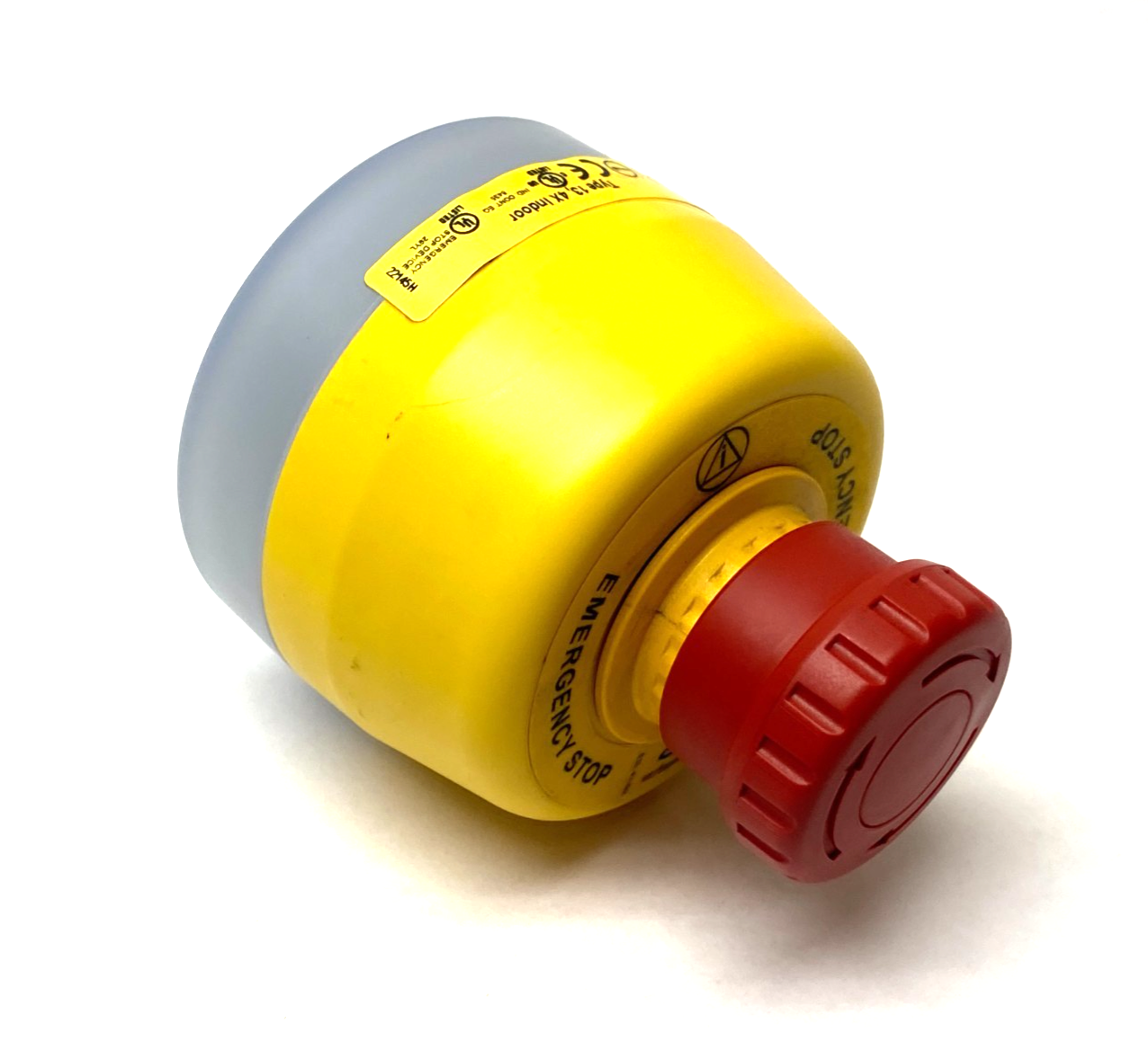 Banner SSA-EB1PLYR-12ECQ8 Illuminated Emergency Stop Pushbutton 30mm Mount 25304 - Maverick Industrial Sales