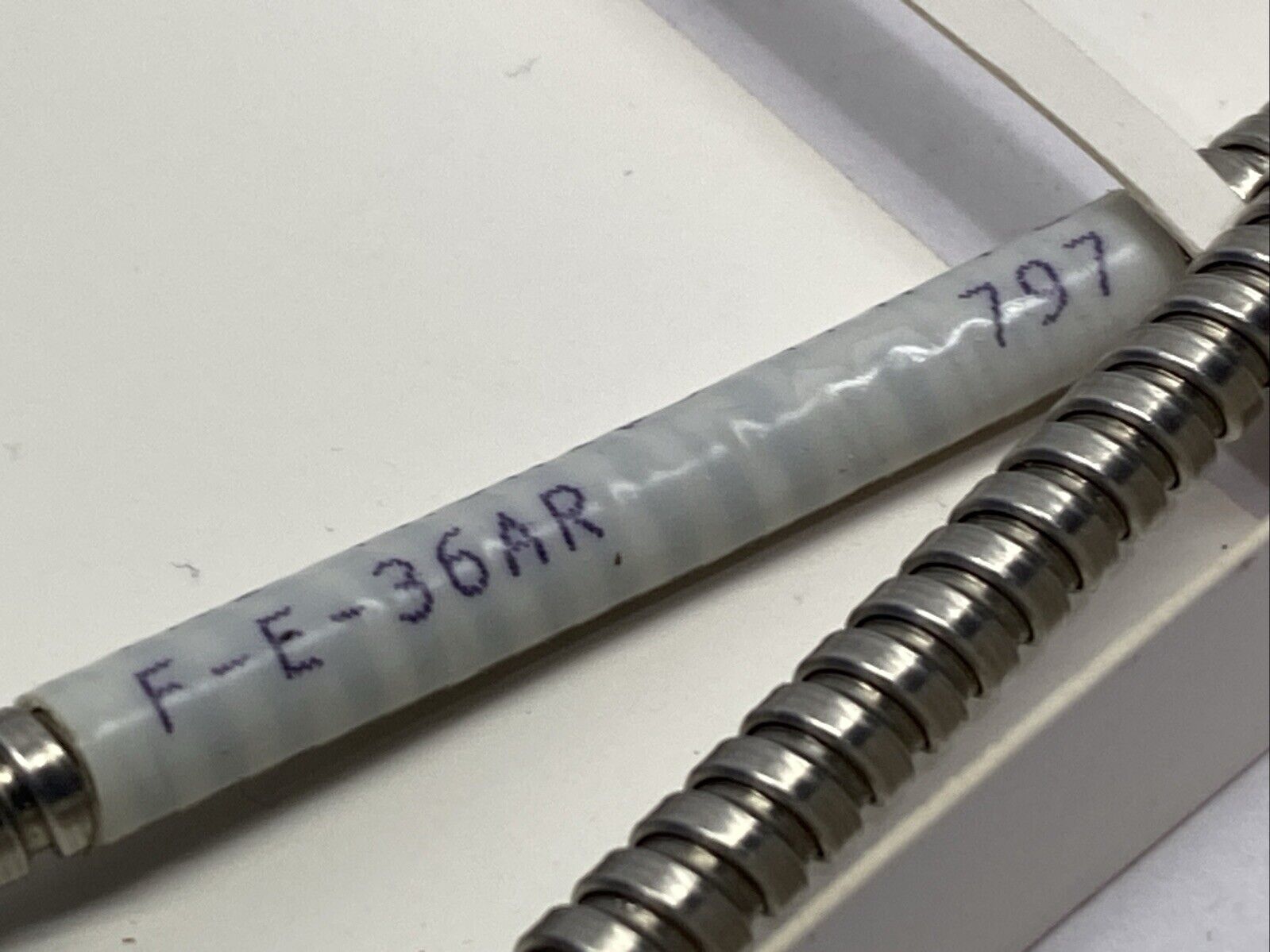 Tri-Tronics F-E-36AR Straight Glass Fiber Optic Light Guide 36" Length - Maverick Industrial Sales