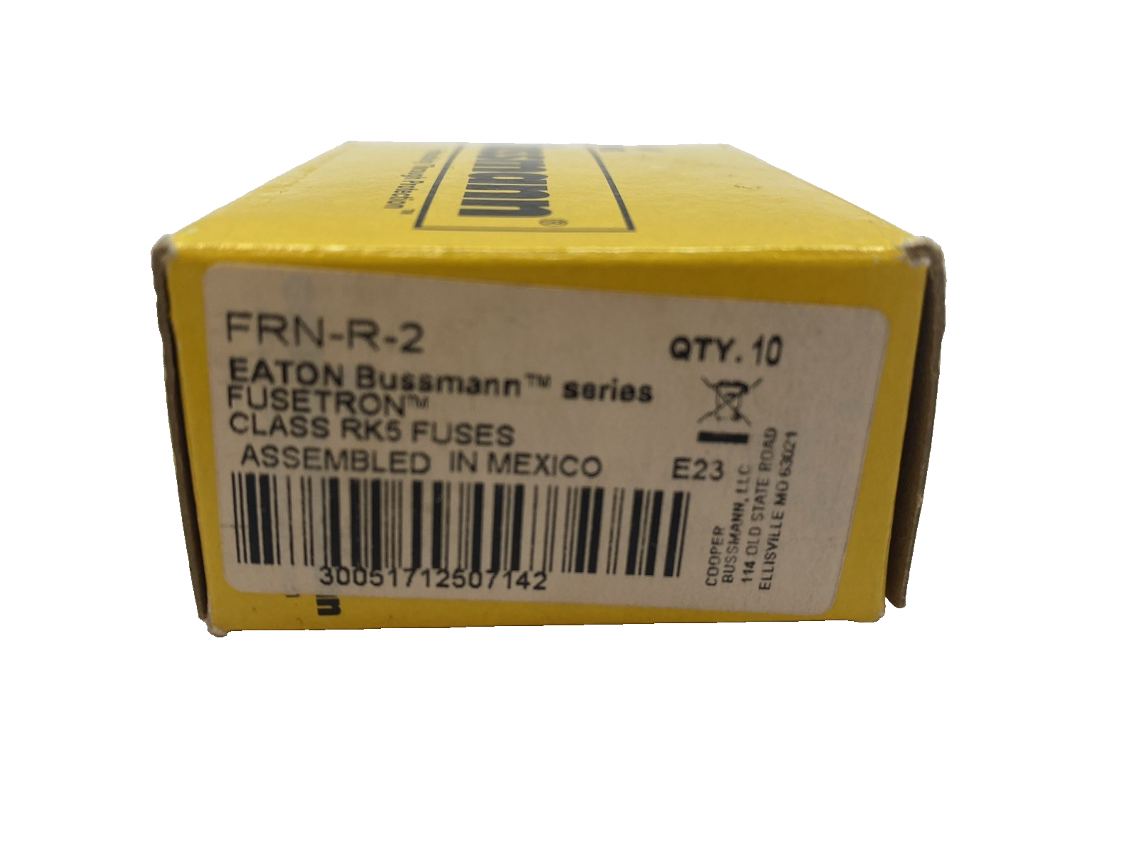 Cooper Bussmann FRN‑R‑2 Dual‑Element Time‑Delay Fuse 250 VAC PKG OF 5 - Maverick Industrial Sales