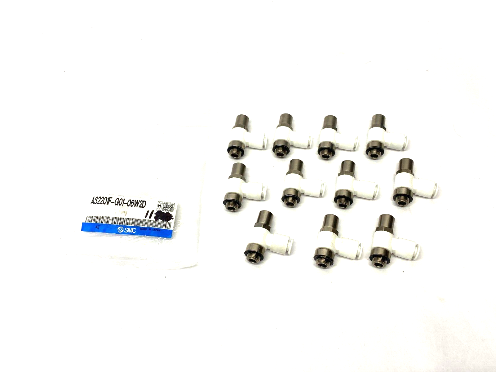SMC AS2201F-G01-06W2D Flame Resistant Flow Control Valve PKG OF 11 - Maverick Industrial Sales
