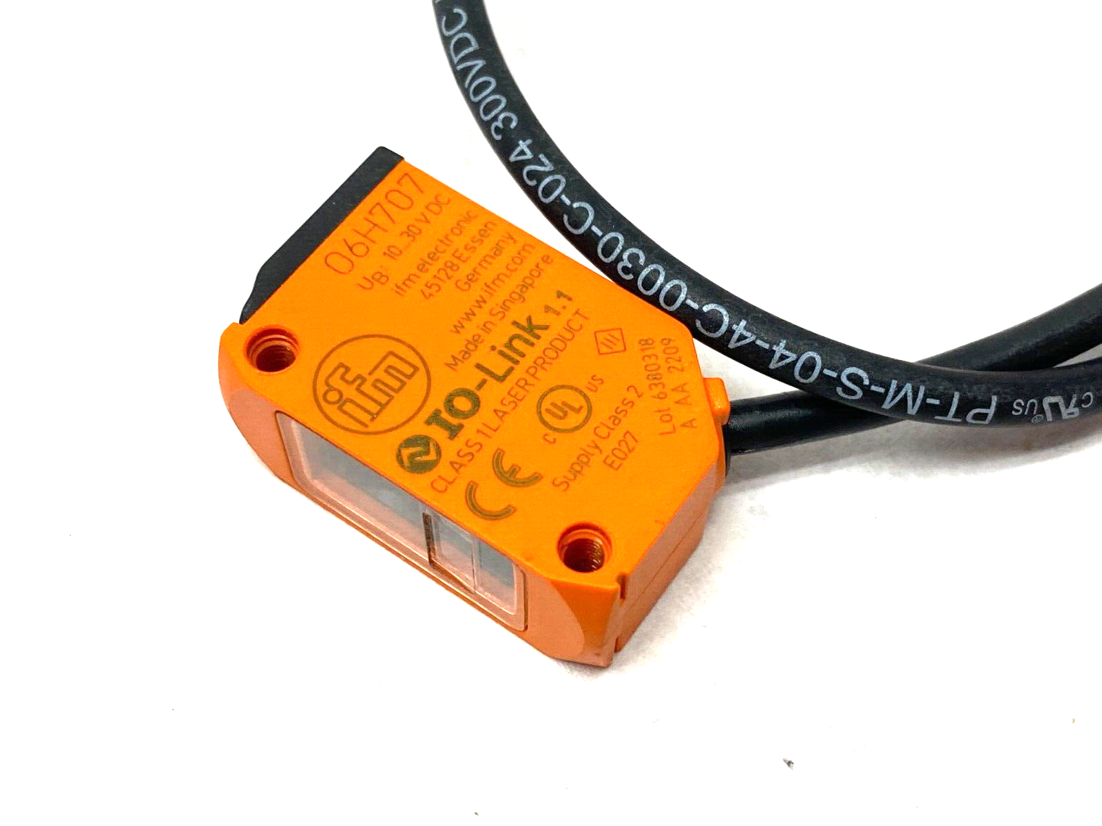 Ifm O6H707 Diffuse Sensor with Background Suppression O6HLFPKG/0,30m/US - Maverick Industrial Sales
