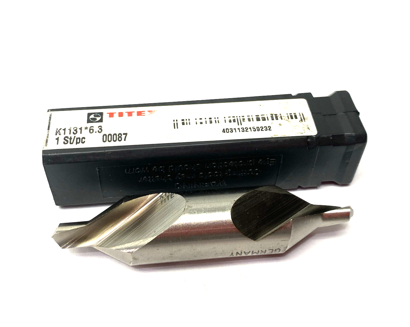 K1131-6.3 | Walter Titex Center Dill, Left Hand, 6.3mm Tip Dia. 60° - New – Open box - Maverick Industrial Sales