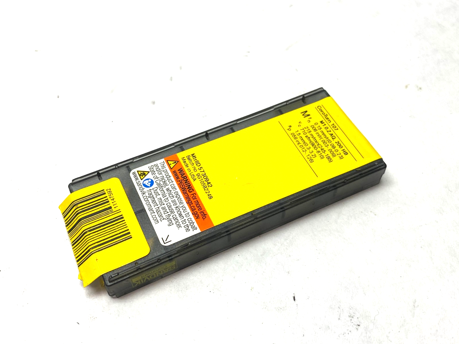 DCMT 11 T3 04-MM 2025 | Sandvik CoroTurn 107 Insert for Turning 5730942 PKG OF 10 - New – Open box - Maverick Industrial Sales