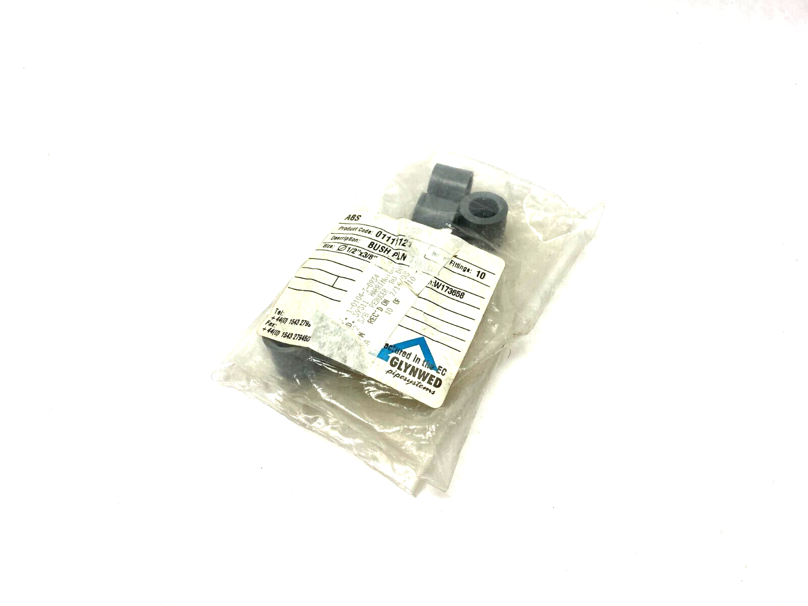 ABS Durapipe 01111121 Reducer Bushing Fem Thread to Socket 1/2" x 3/8" PKG OF 8 - Maverick Industrial Sales