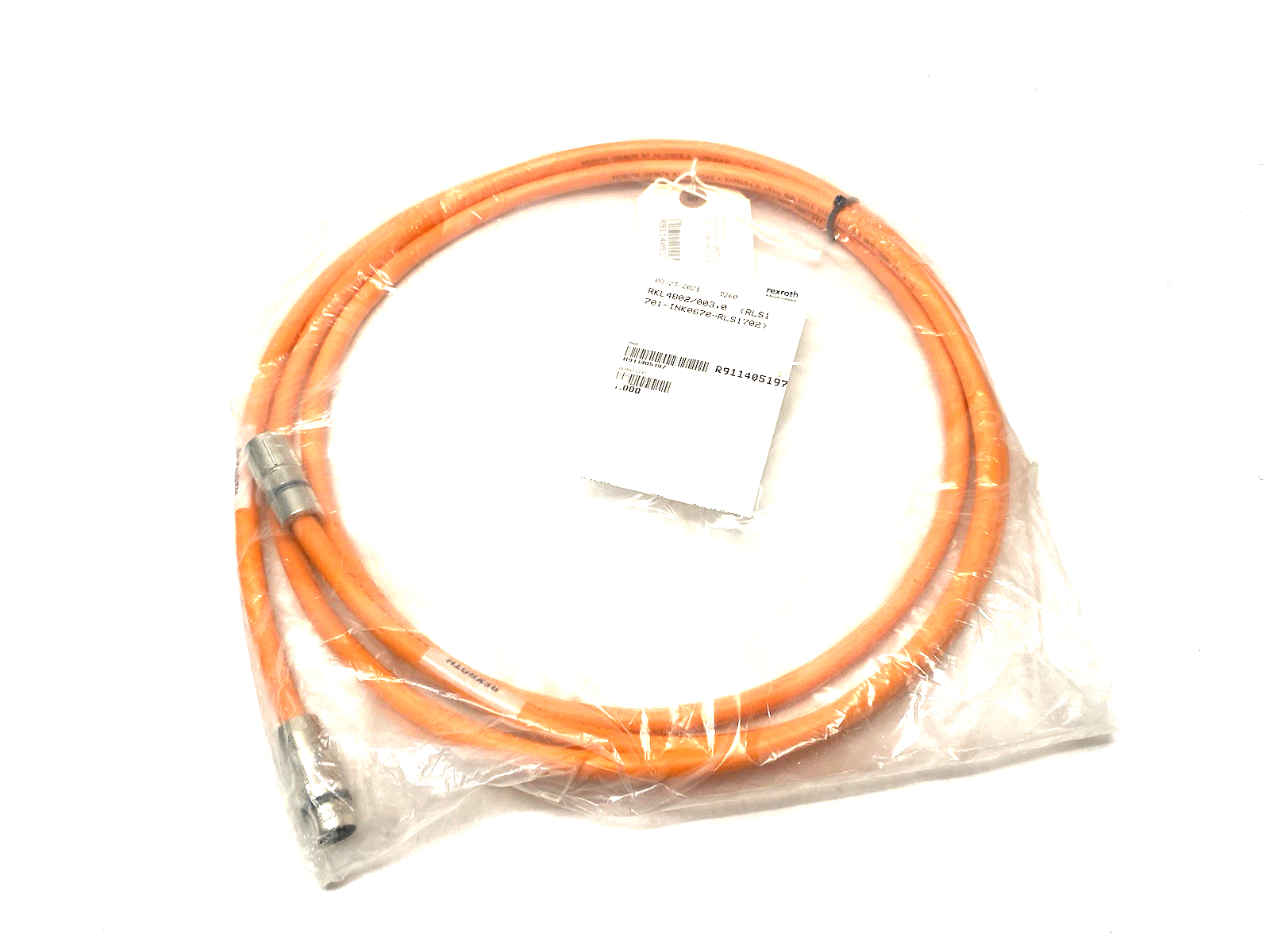 R911405197 | Bosch Rexroth Power Cable RKL4802/003,0 (RLS1701-INK0670-RLS1702) - New - Maverick Industrial Sales
