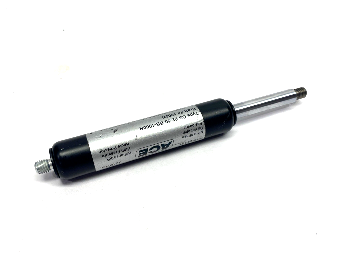 Ace Controls GS-22-50-BB-1000N Industrial Gas Spring 292 Lb. Force - Maverick Industrial Sales