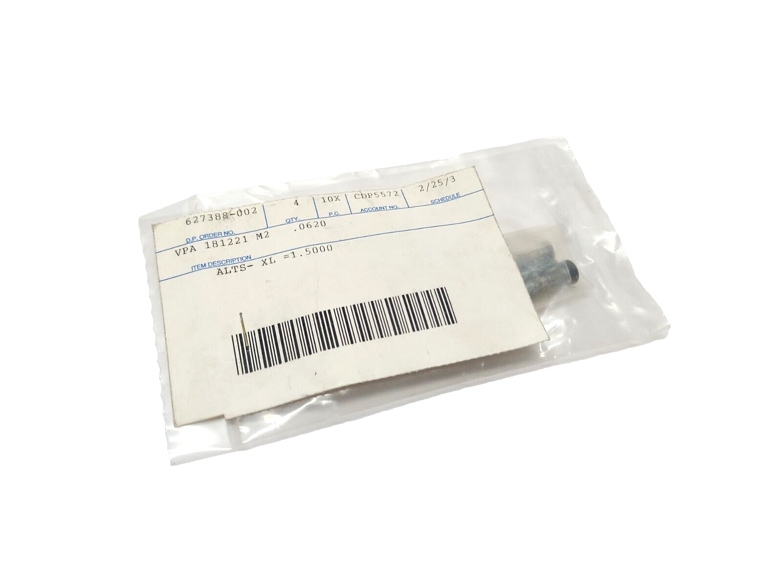 Dayton Progress VPA 18 1221 M2 Positive Pick-Up Pilot P 0.062" x 1.5"L LOT OF 4 - Maverick Industrial Sales