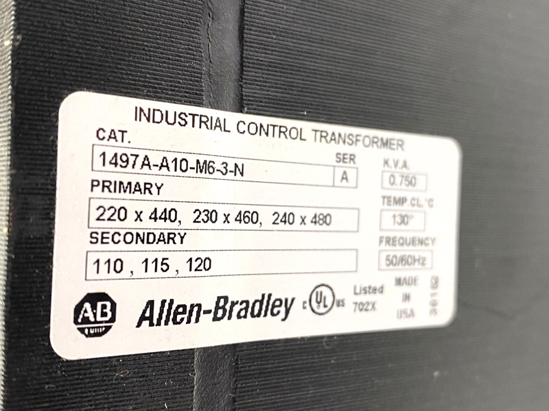 Allen Bradley 1497A-A10-M6-3-N Ser. A Industrial Control Transformer - Maverick Industrial Sales