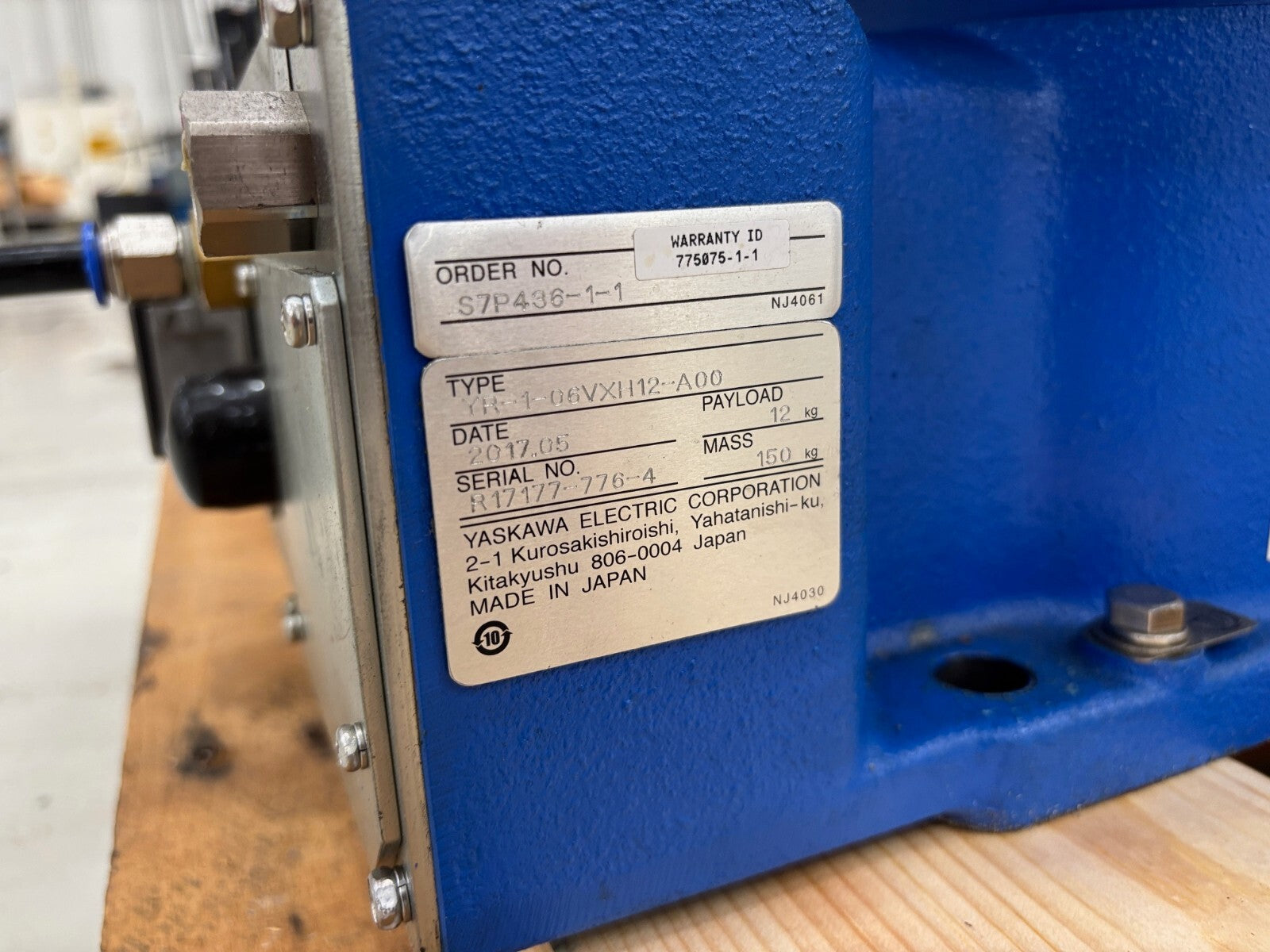 Yaskawa YR-1-06VXH12-A00 Robot System, YRC1000/GP12 Controller ERAR-1000, 2017 - Maverick Industrial Sales