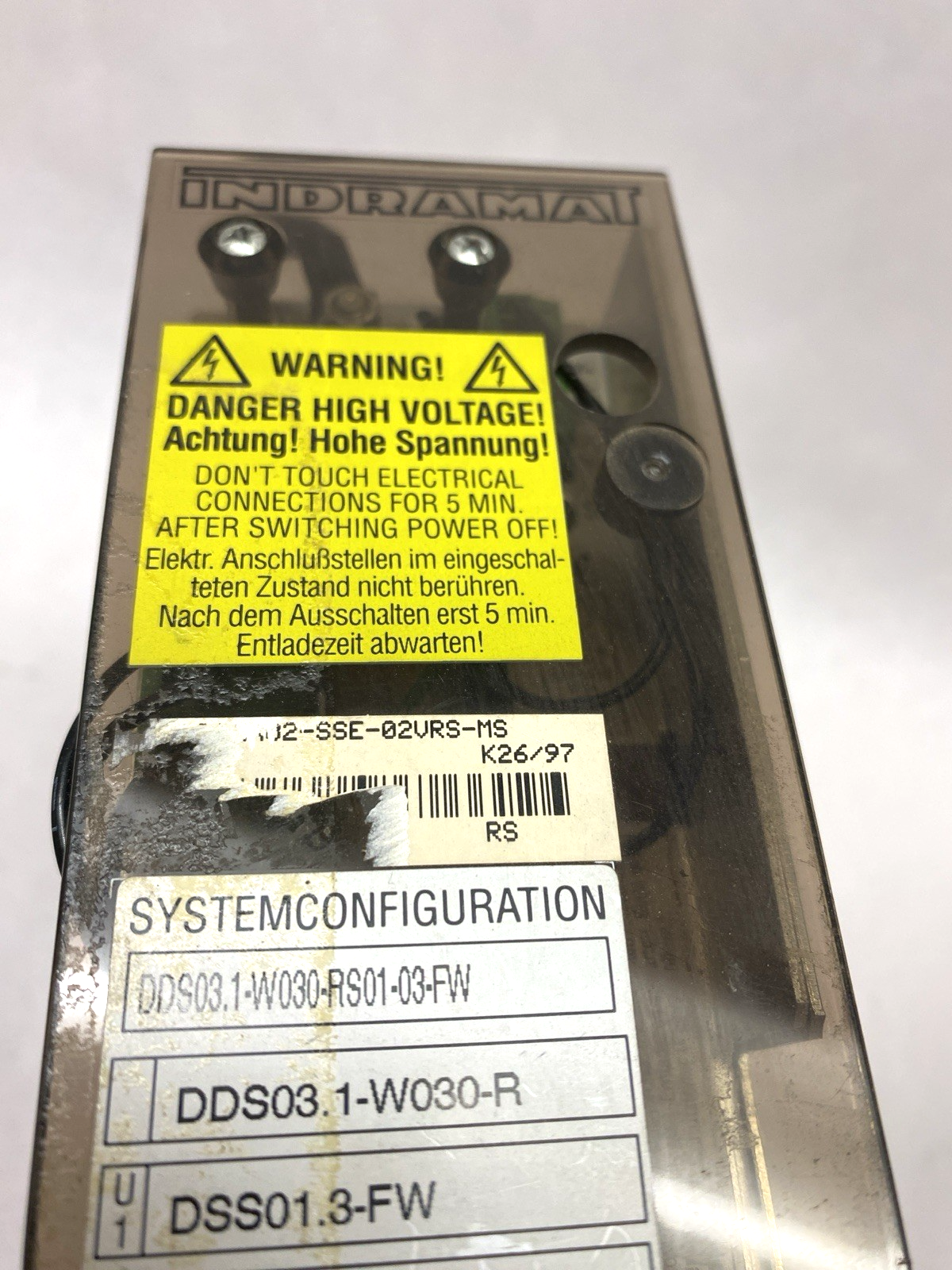 Indramat Servo Drive Controller DDS03.1-W030-RS01-03-FW, FWA-DIAX02-SSE-02VRS-MS - Maverick Industrial Sales