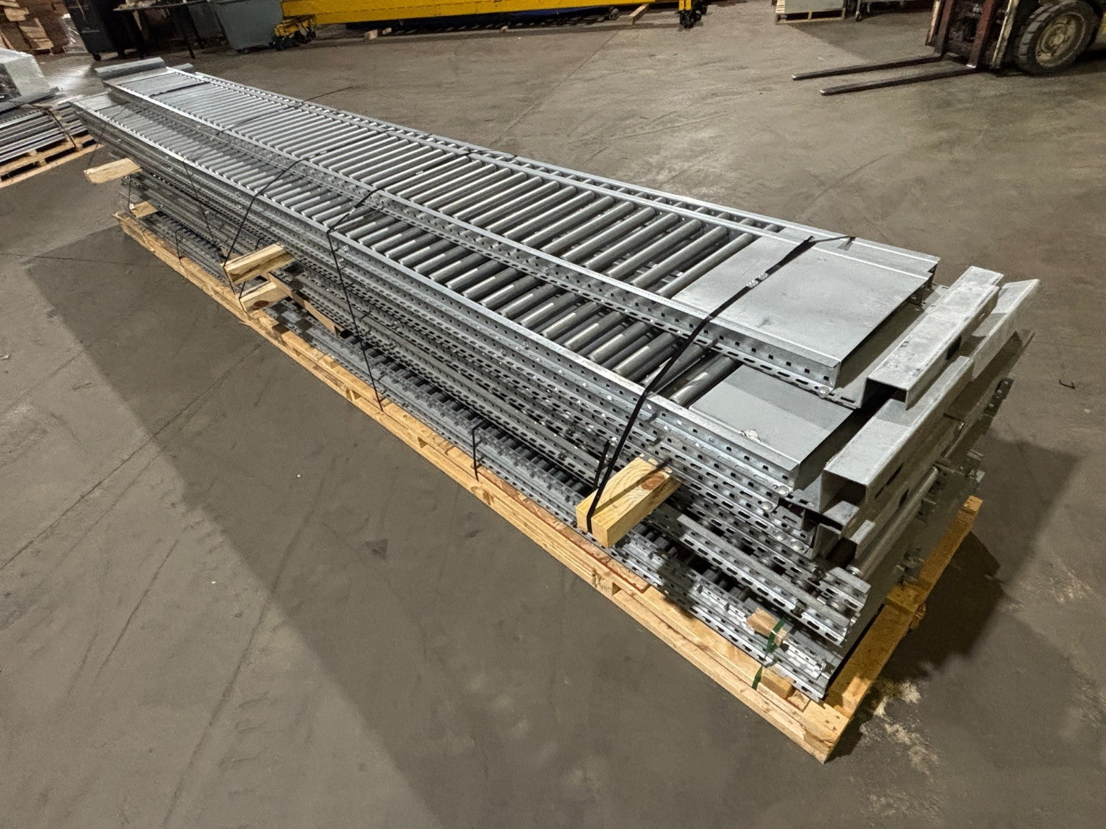 Mallard Manufacturing 192"L x 16"W Gravity Flow Racking, 16'L, LOT OF 18 - Maverick Industrial Sales